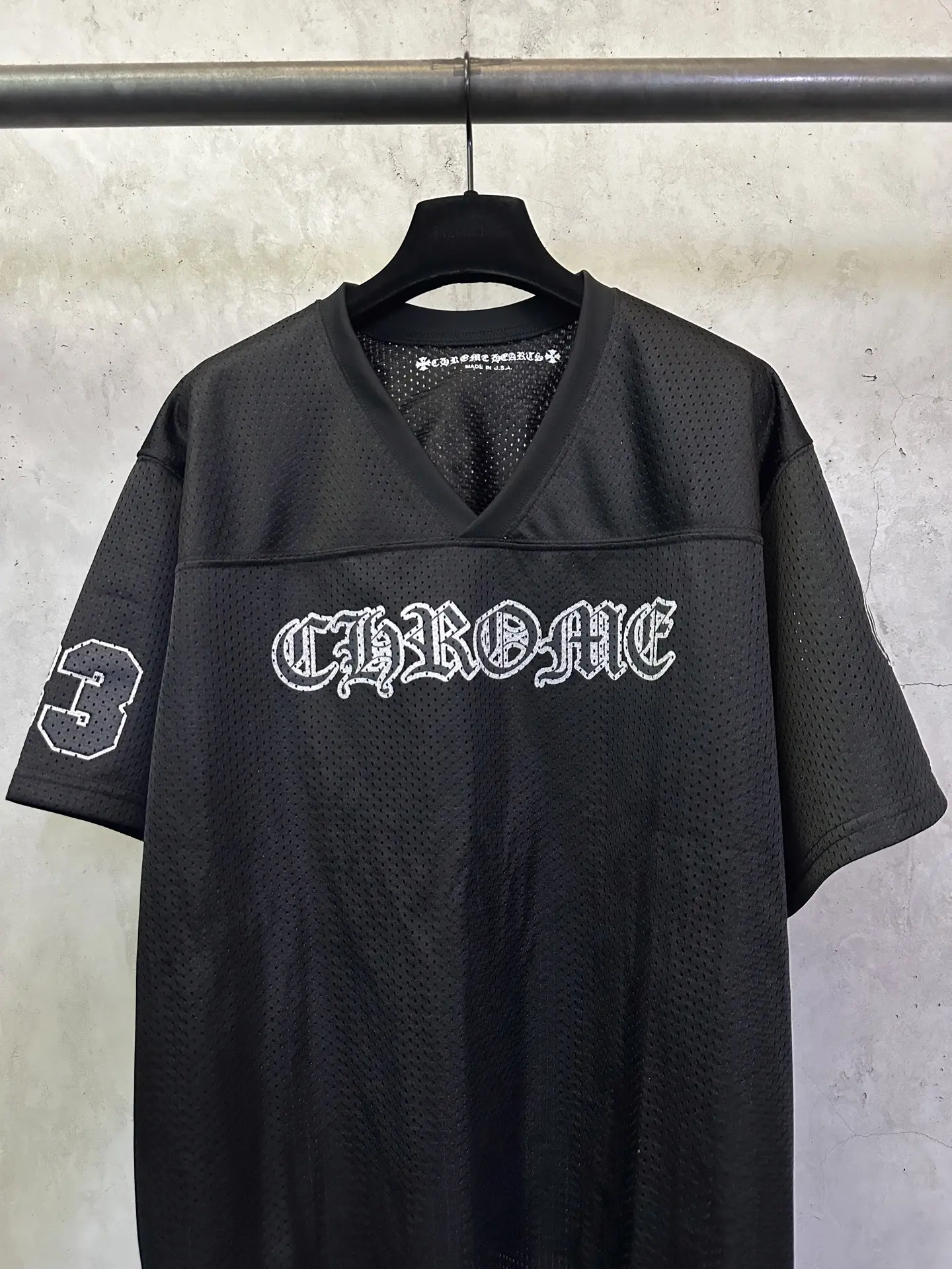 Logo-Print Mesh Hockey Jersey T-Shirt D25012795 — view 3