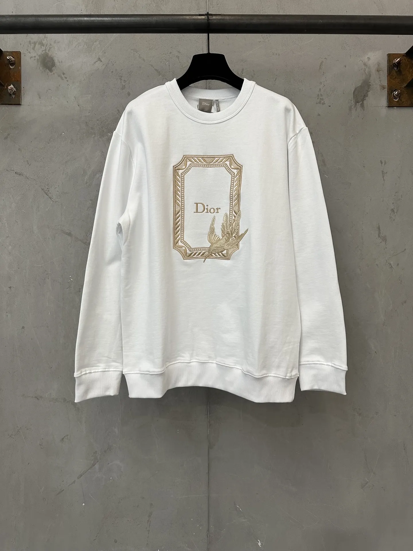 Embroidered Logo Cotton-Terry Sweatshirt D25024384