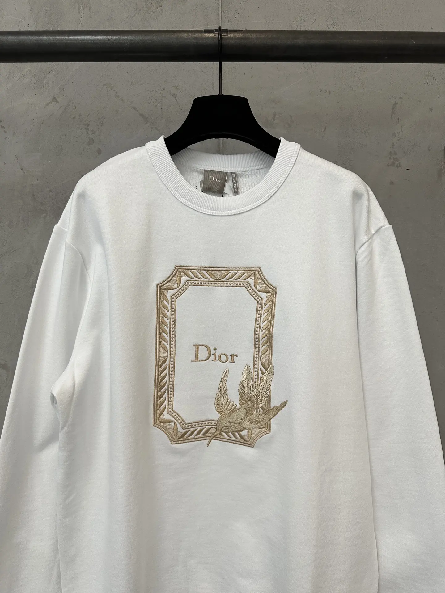 Embroidered Logo Cotton-Terry Sweatshirt D25024384 — view 3