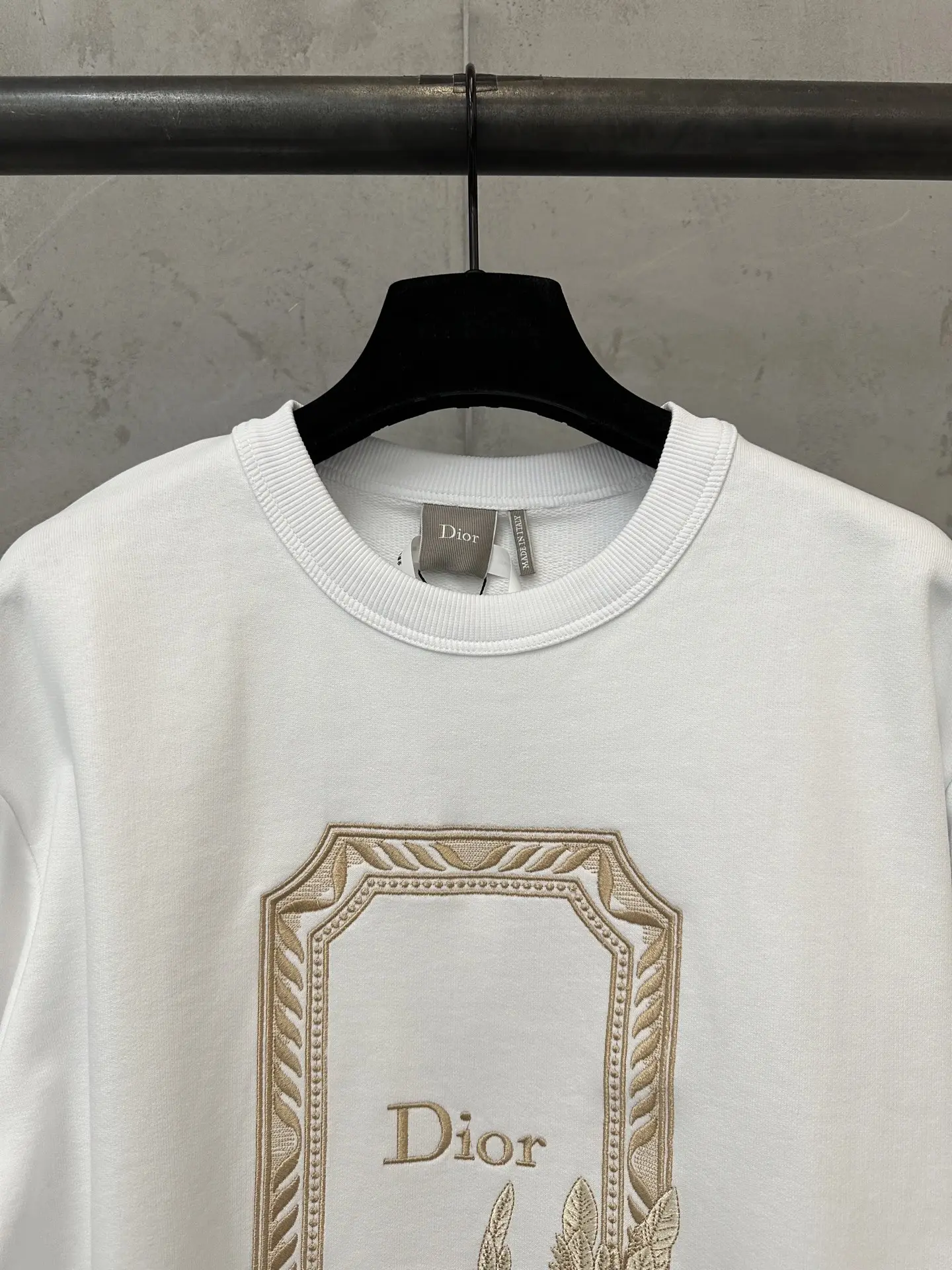 Embroidered Logo Cotton-Terry Sweatshirt D25024384 — view 5