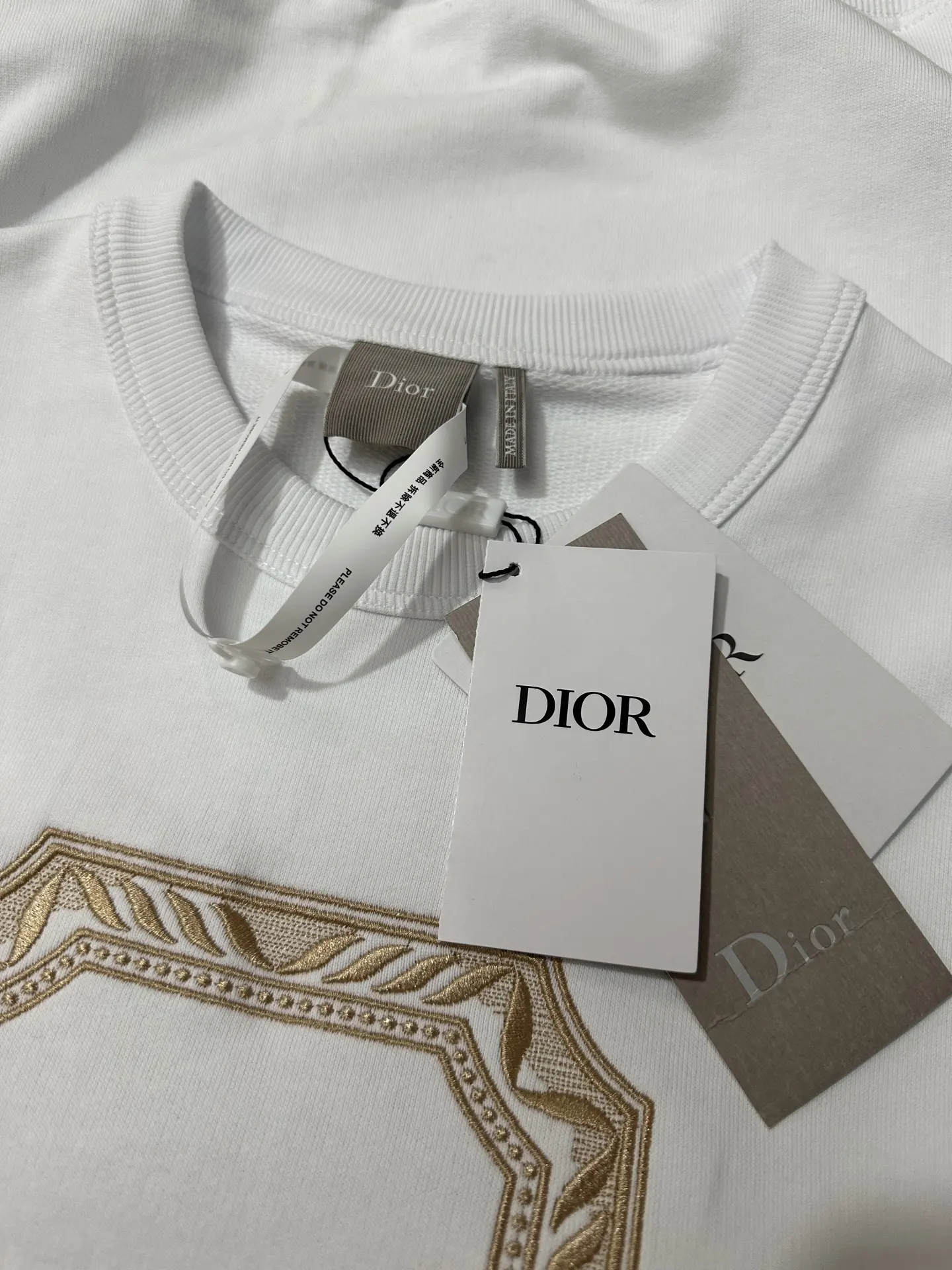 Embroidered Logo Cotton-Terry Sweatshirt D25024384 — view 6