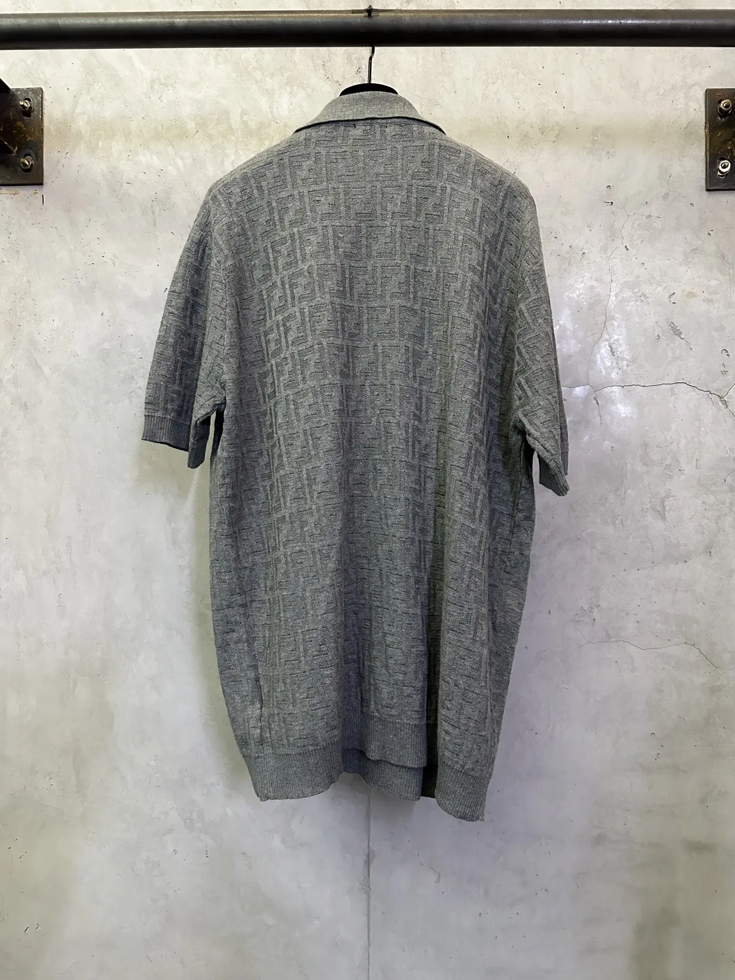 FF Monogram Jacquard Knit Polo Shirt D25012750 — view 2