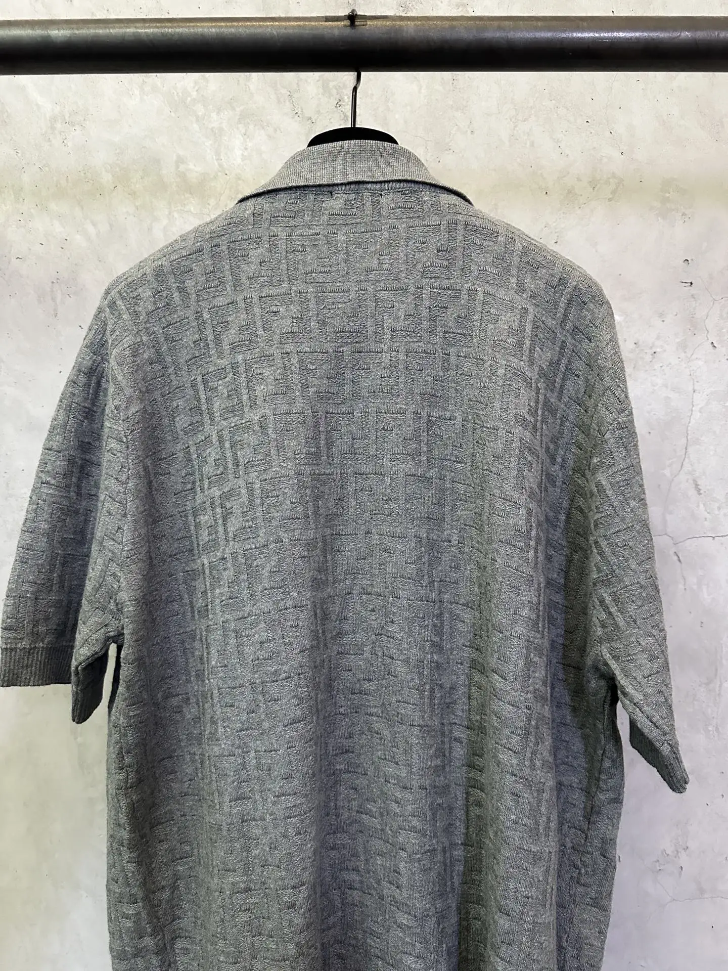 FF Monogram Jacquard Knit Polo Shirt D25012750 — view 5