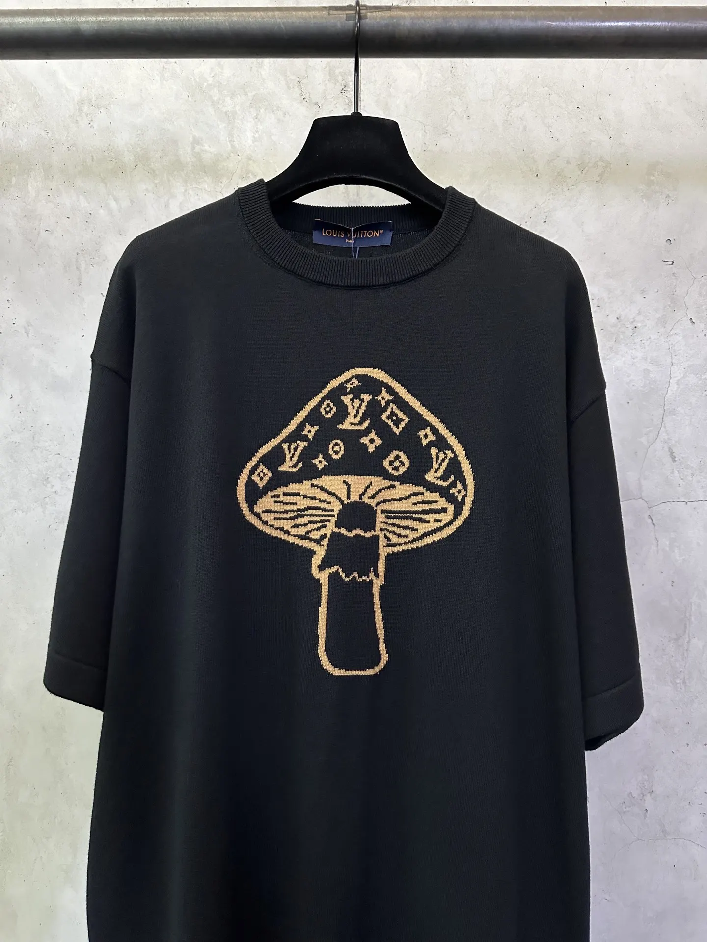 Mushroom Intarsia Knit T-Shirt D25012901 — view 3
