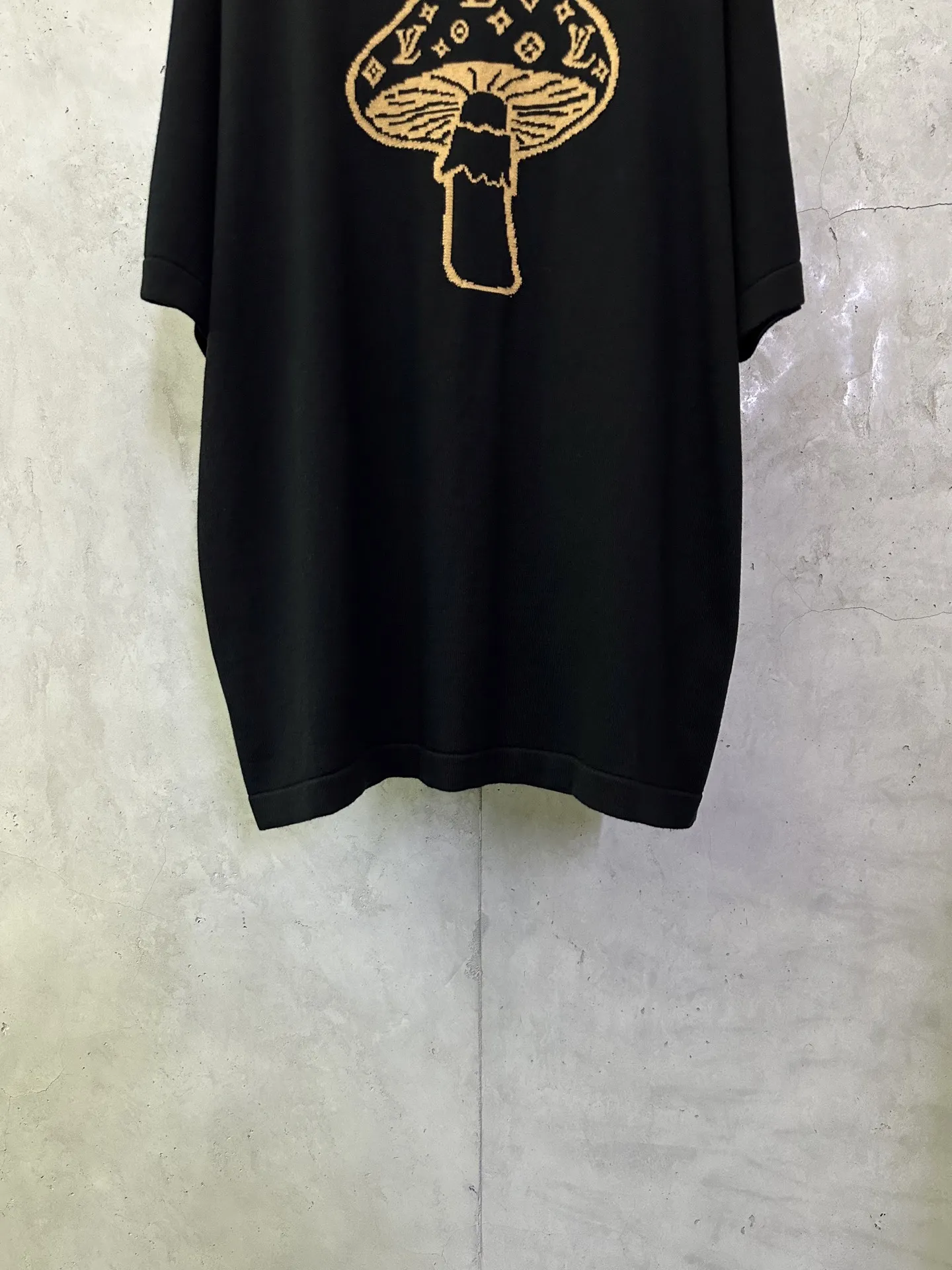 Mushroom Intarsia Knit T-Shirt D25012901 — view 4