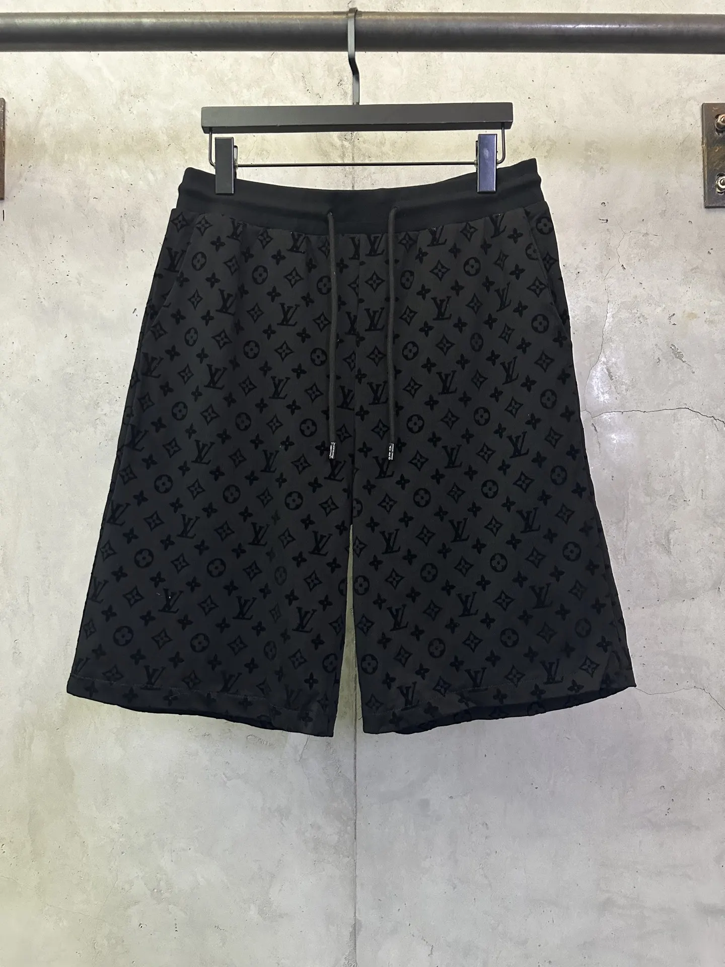 Monogram Flocked Cotton Jersey Shorts D25012840