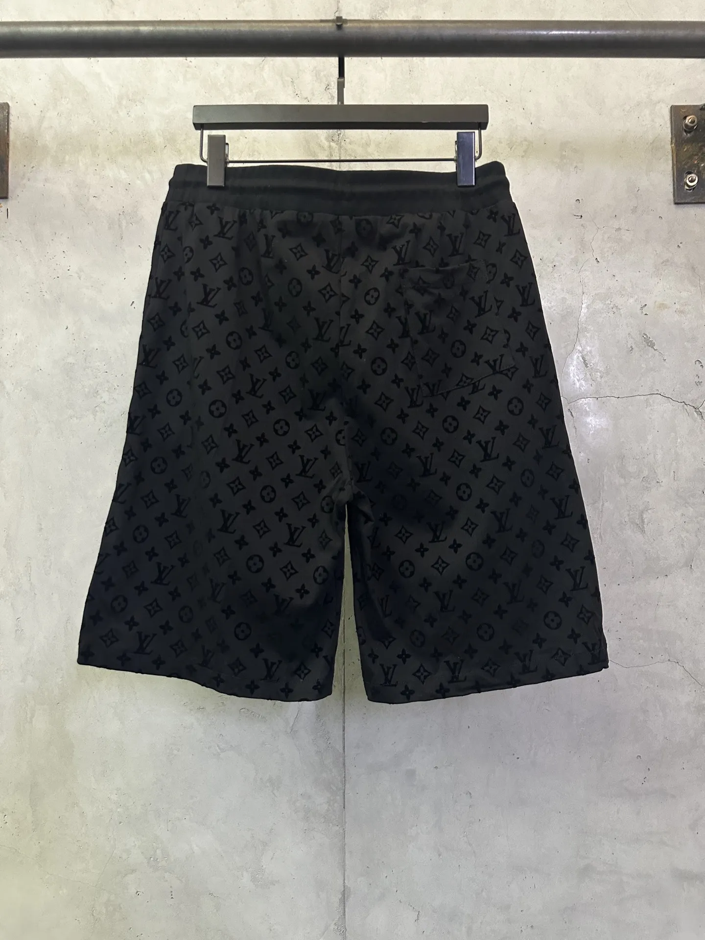 Monogram Flocked Cotton Jersey Shorts D25012840 — view 2