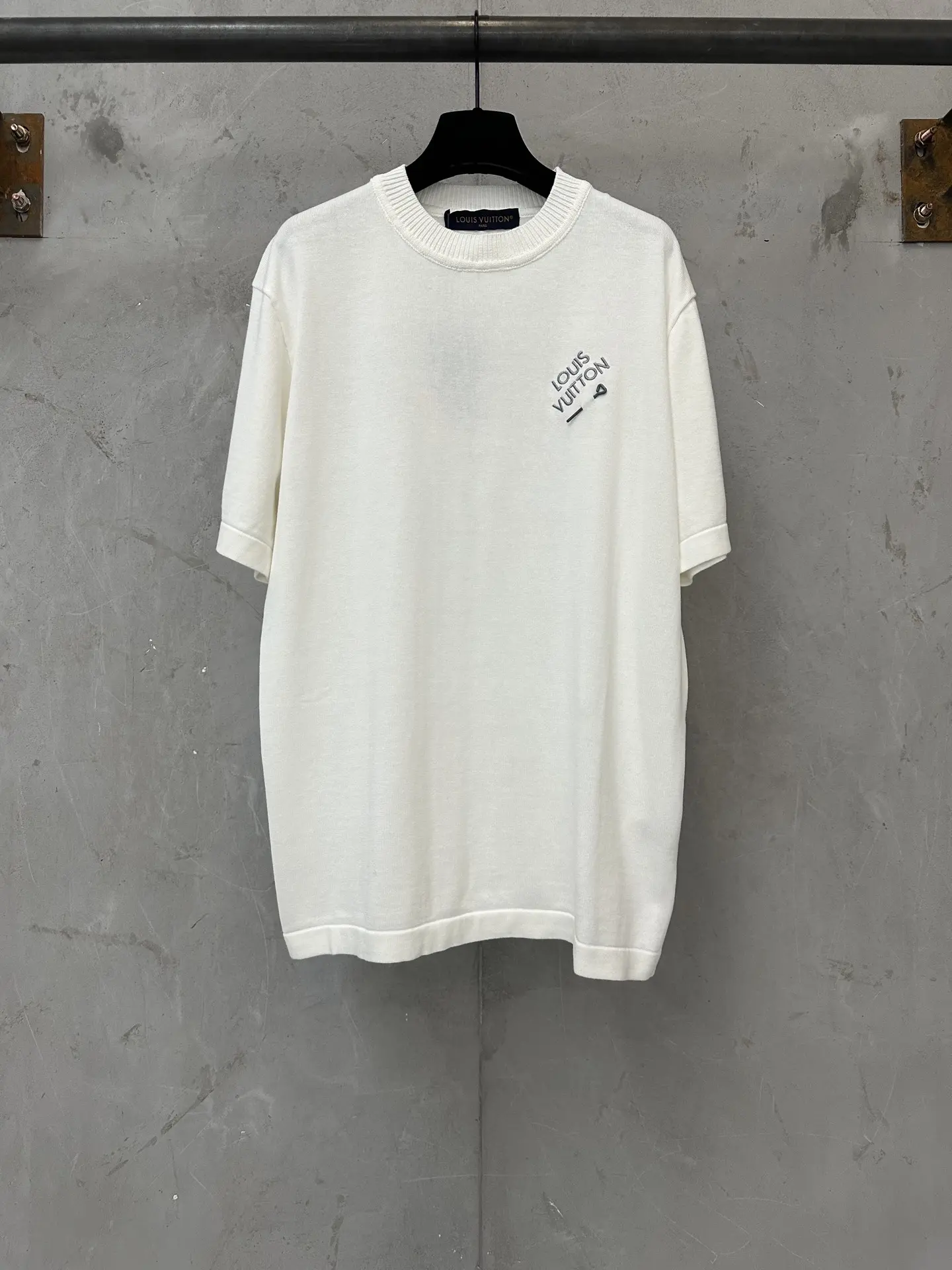 Logo-Embroidered Cotton Knit T-Shirt D25011616