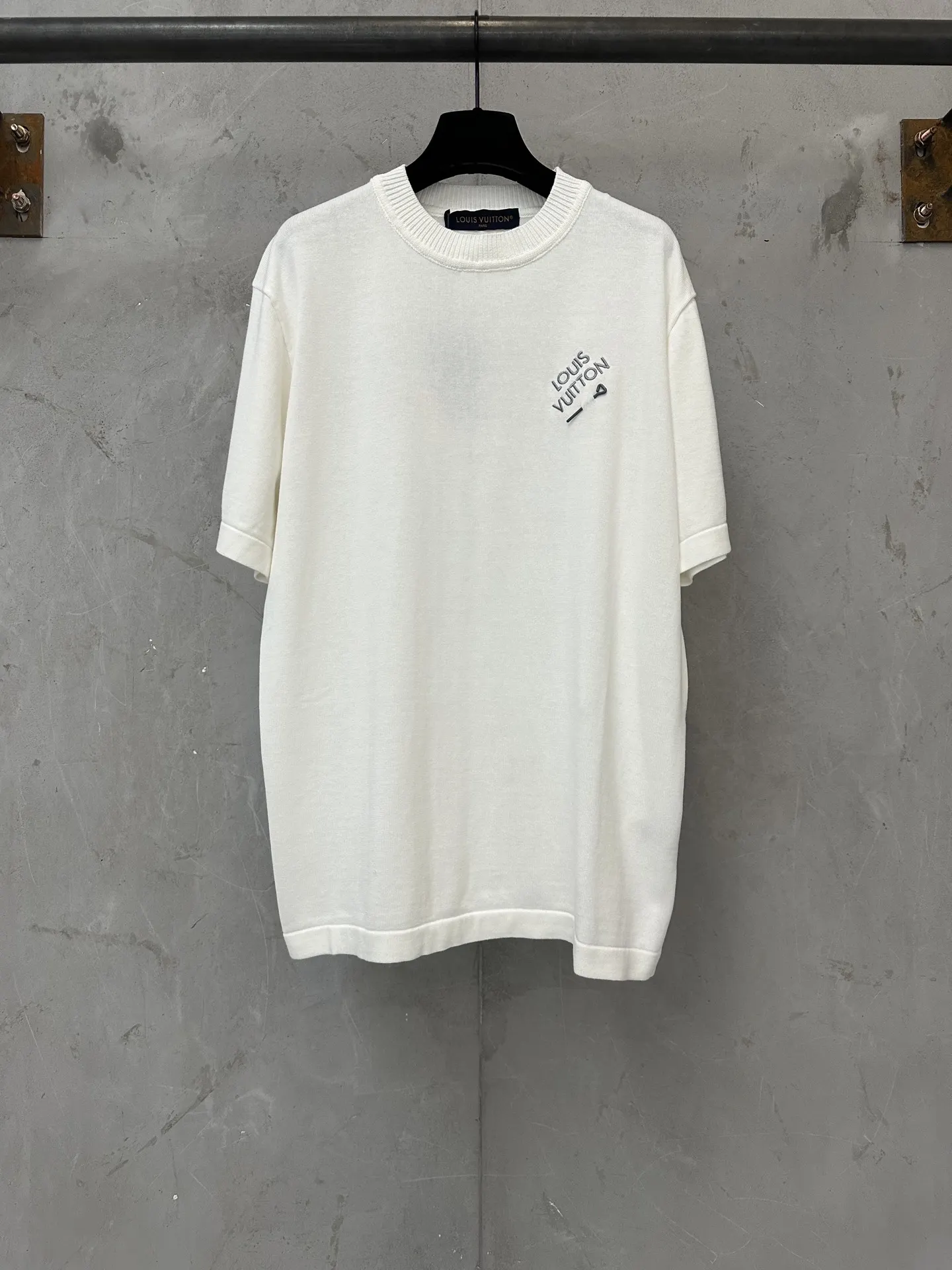 Logo-Embroidered Cotton Knit T-Shirt D25011616