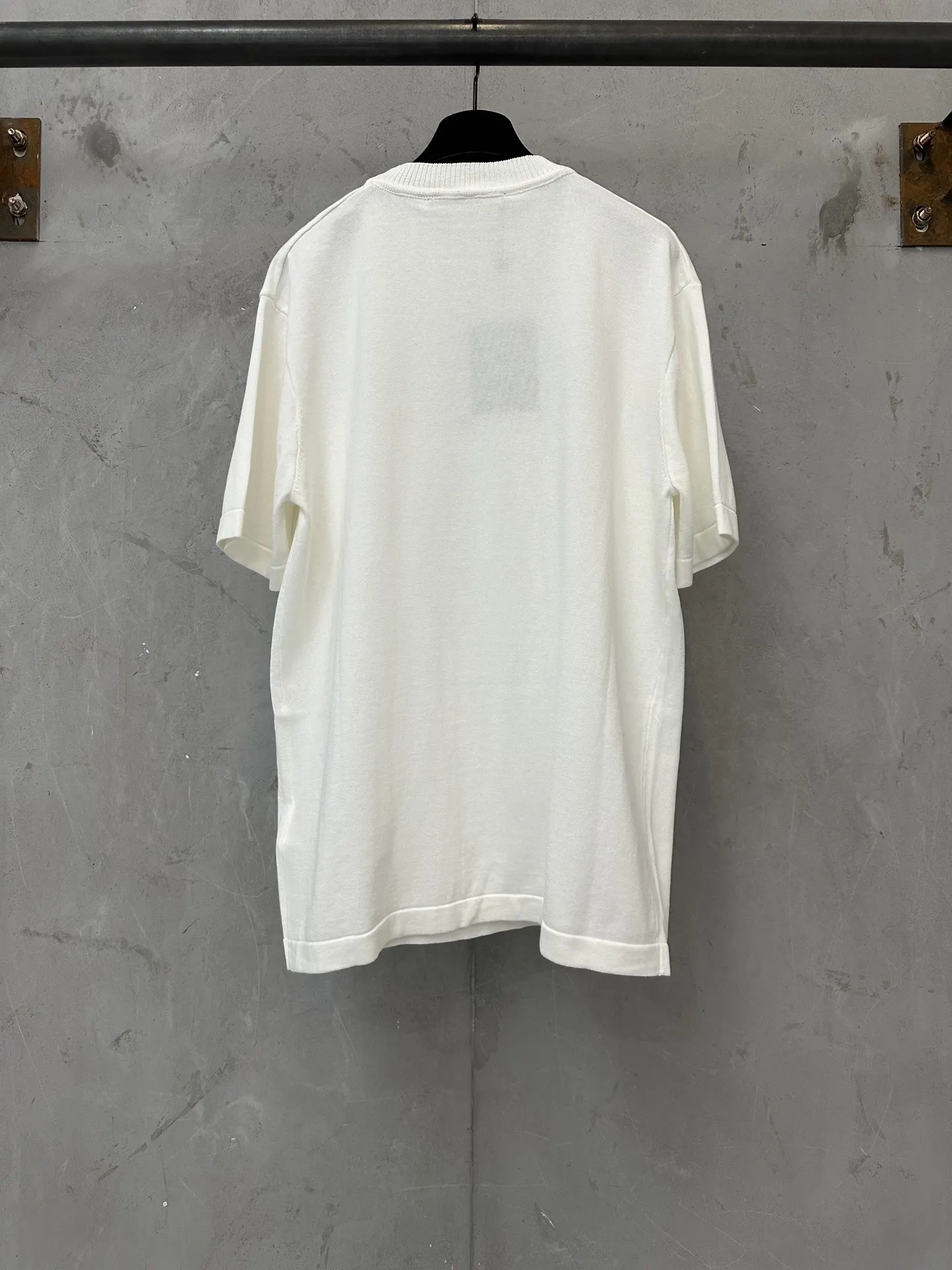Logo-Embroidered Cotton Knit T-Shirt D25011616 — view 2