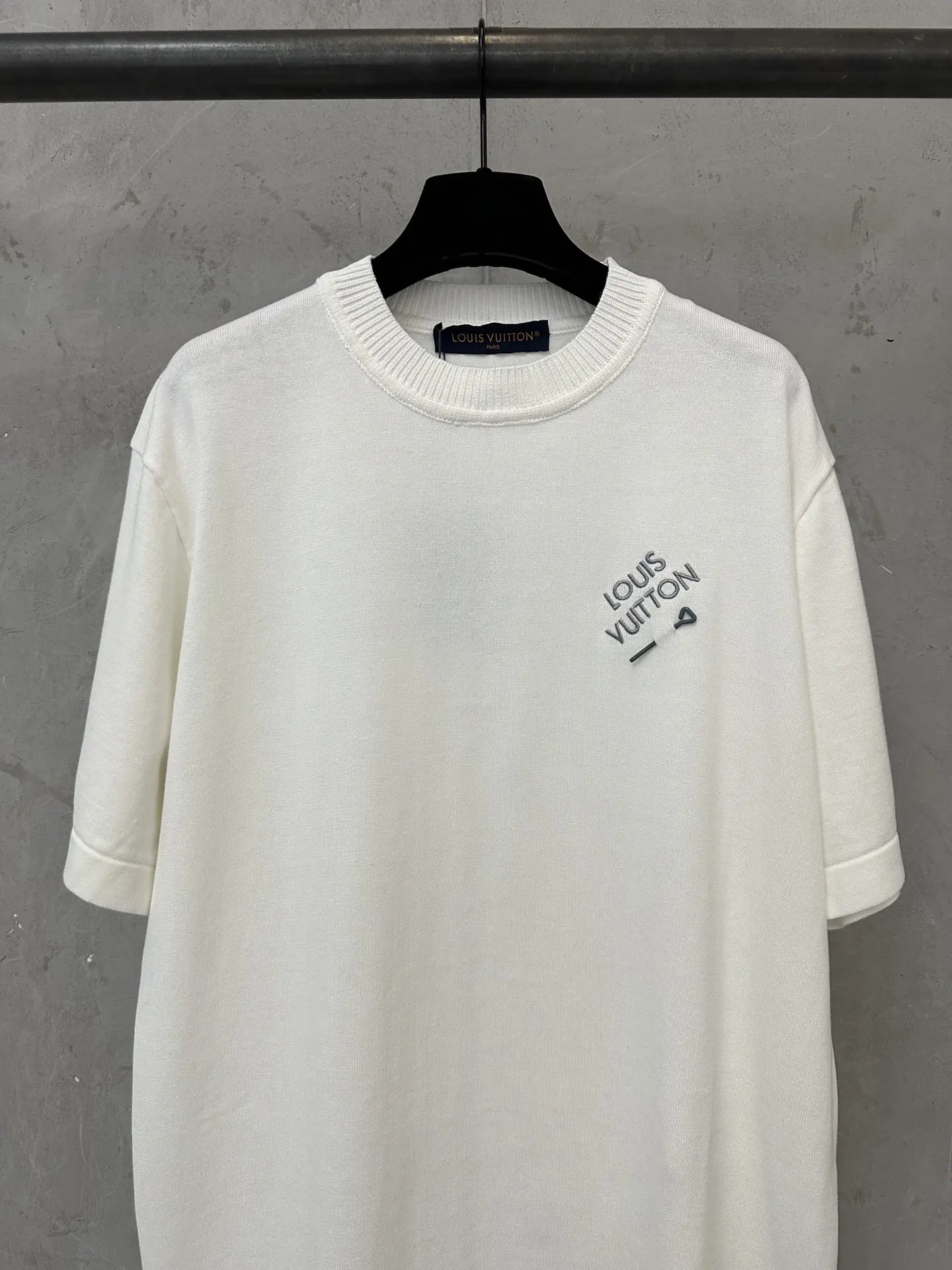 Logo-Embroidered Cotton Knit T-Shirt D25011616 — view 3