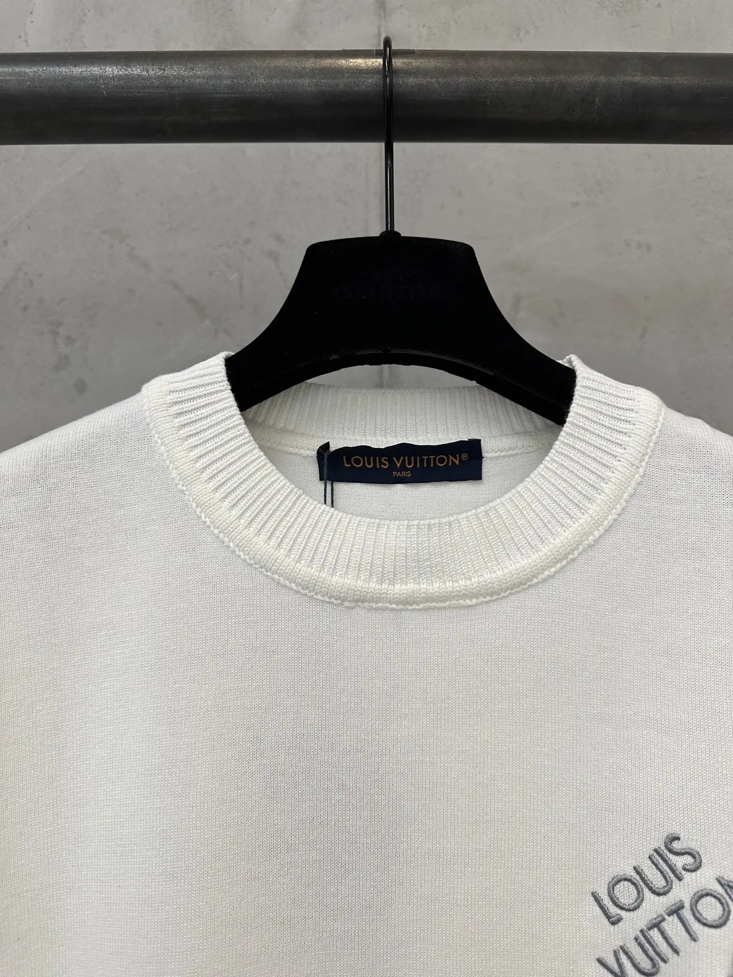 Logo-Embroidered Cotton Knit T-Shirt D25011616 — view 5