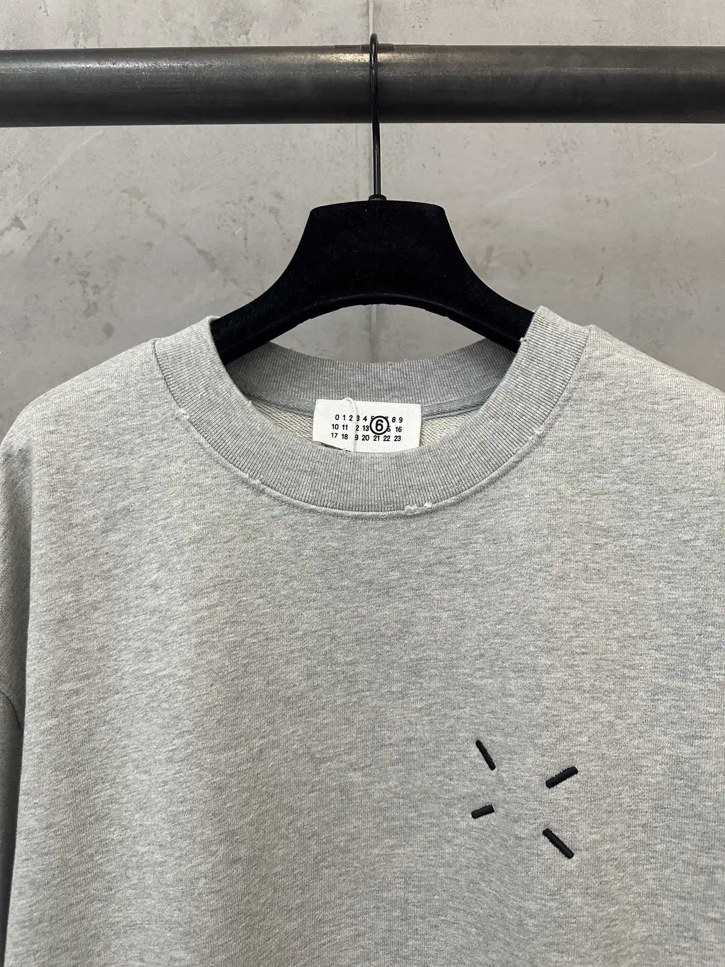 MM6 Maison Margiela Four-Stitch Embroidered Sweatshirt D25021820 — view 5