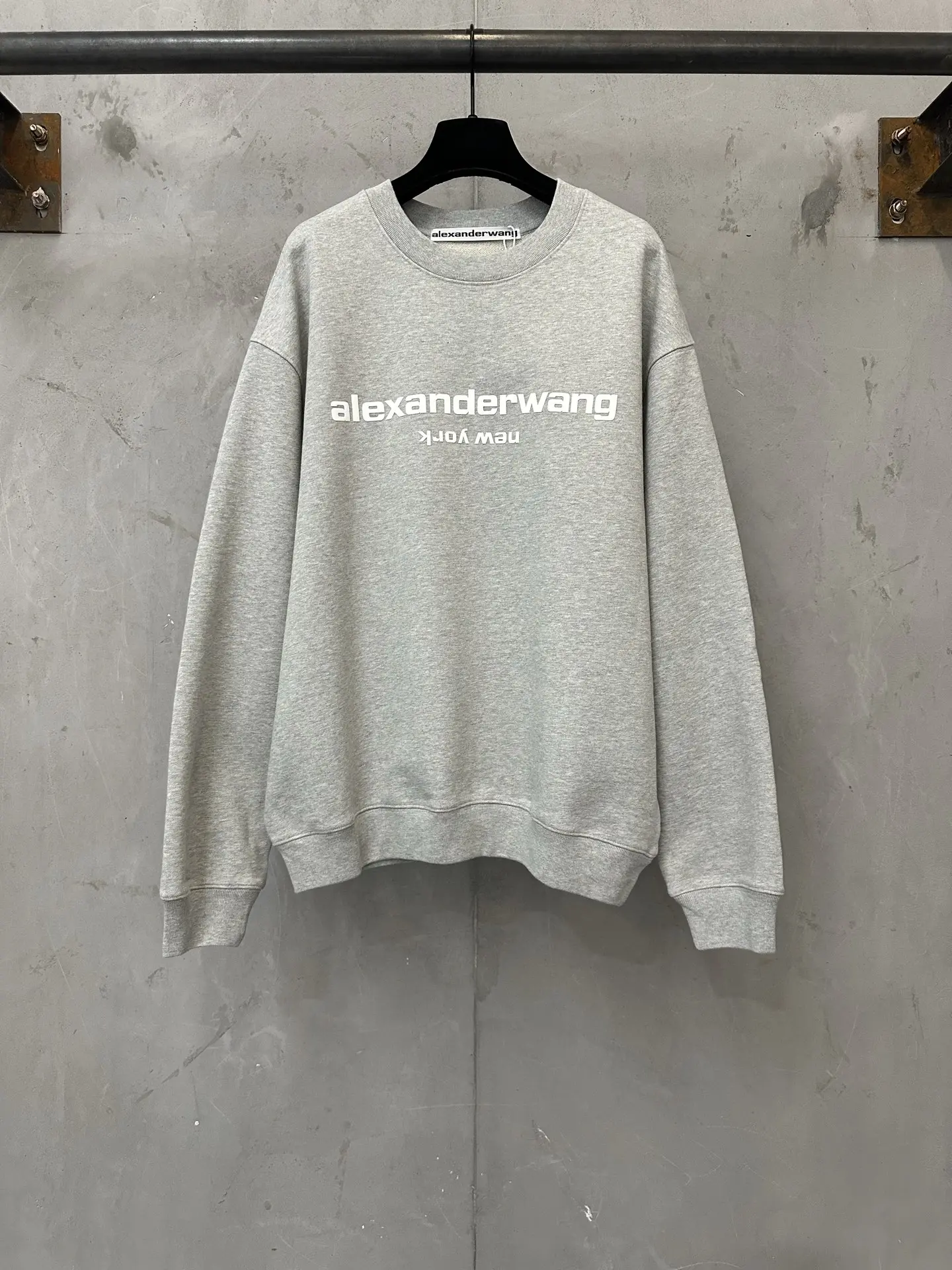 Logo Puff-Print Heavyweight Cotton Sweatshirt D25020155
