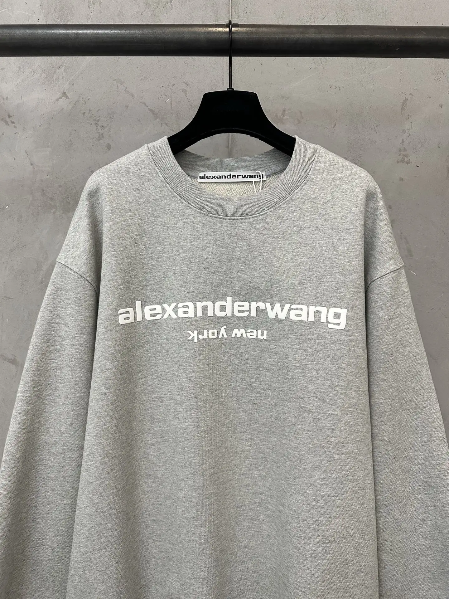Logo Puff-Print Heavyweight Cotton Sweatshirt D25020155 — view 3