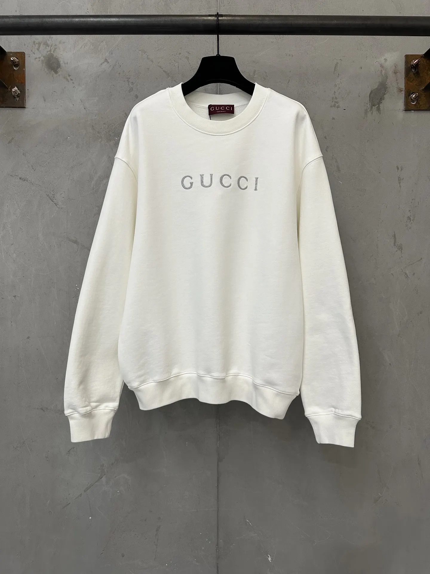Logo Print Heavyweight Cotton Sweatshirt D25021754