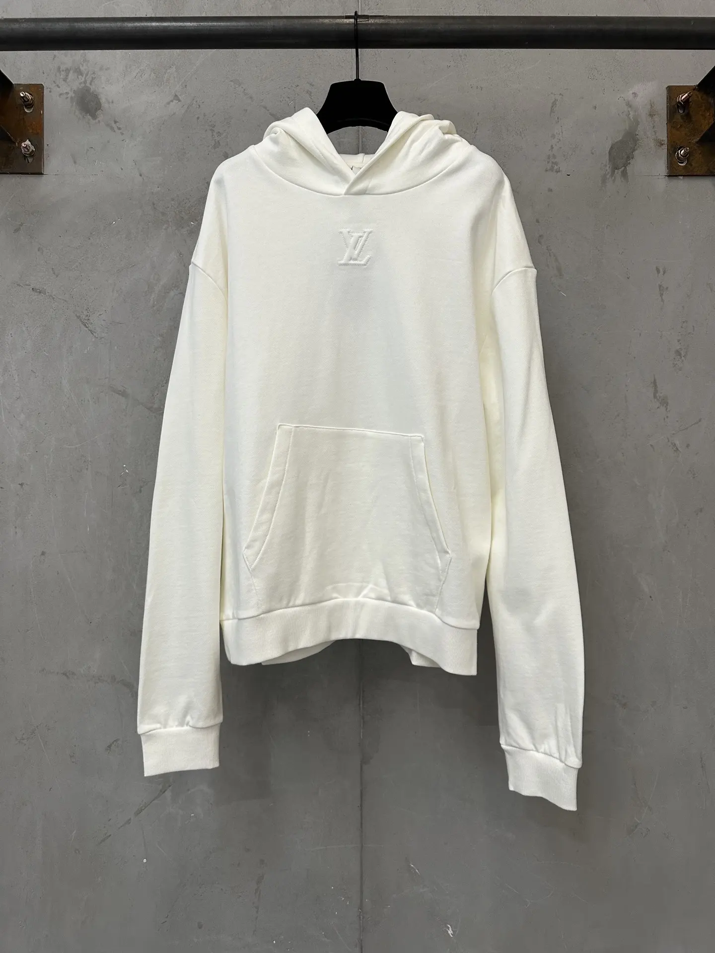 Embossed Logo Cotton Terry Hoodie D25525048