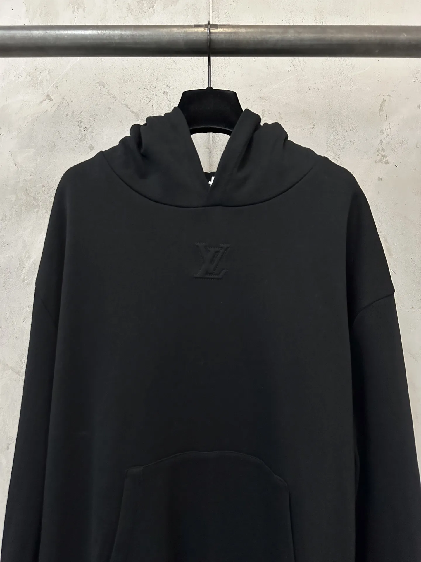 Embossed Logo Cotton-Jersey Hoodie D25525049 — view 3