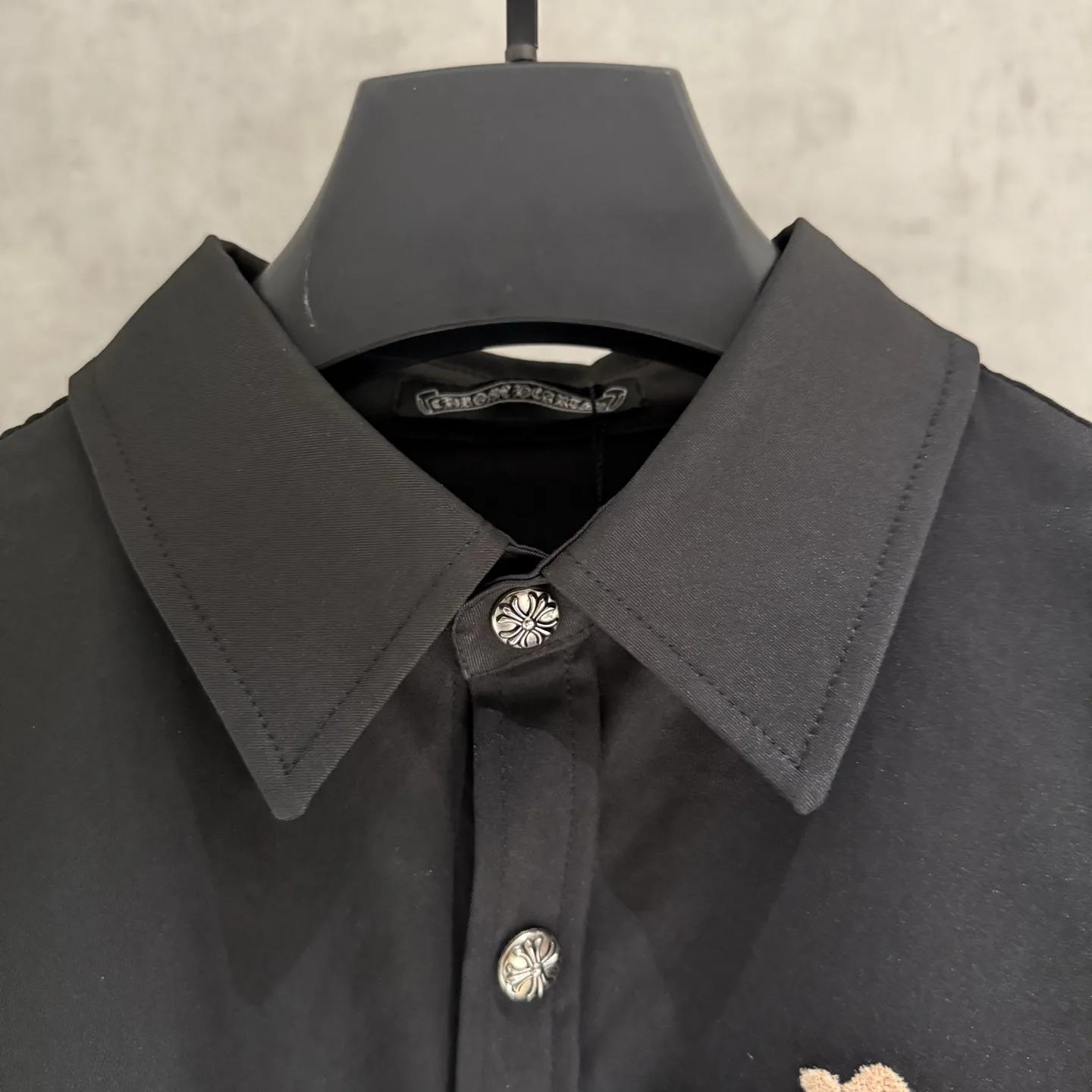 Embroidered Cross Oversized Cotton Shirt D25524974 — view 5
