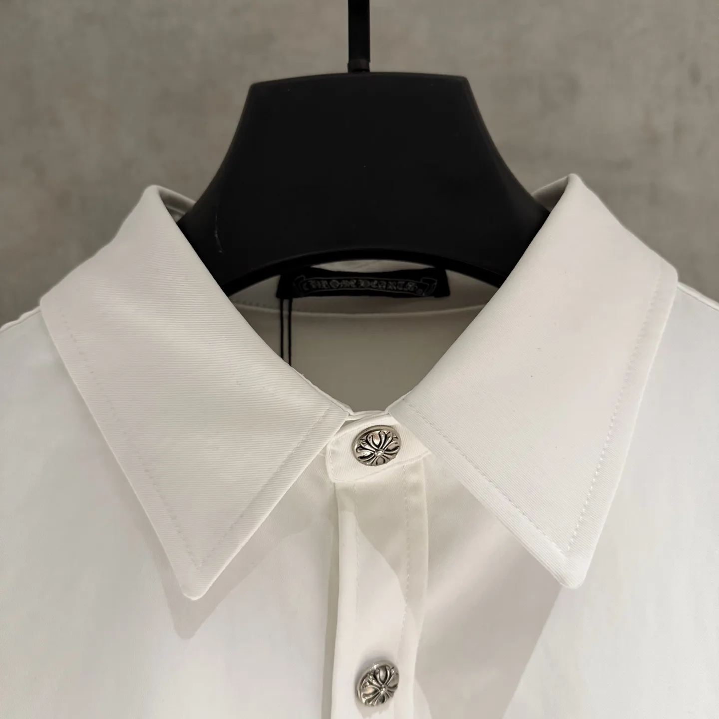 Embroidered Cross Oversized Cotton Shirt D25524972 — view 5