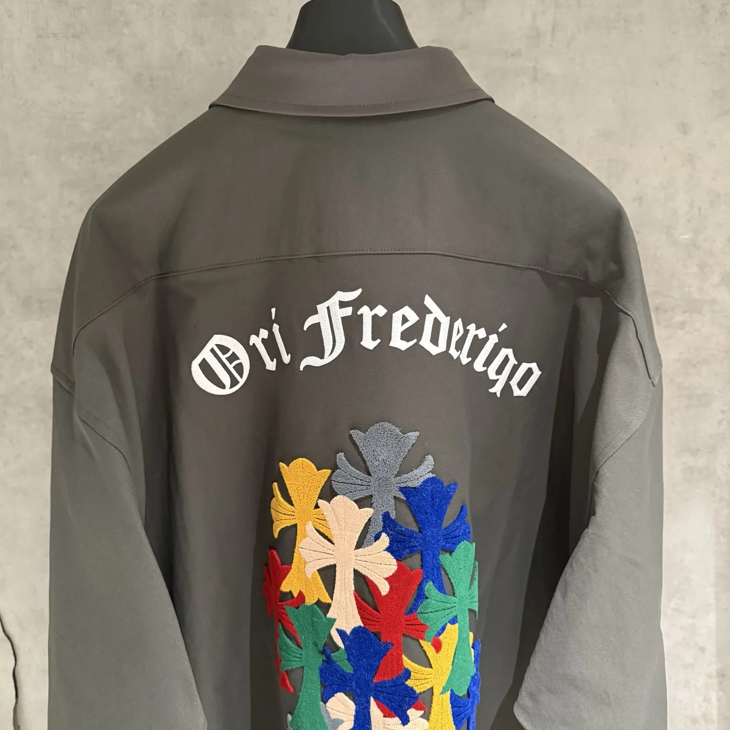 Embroidered Cotton Poplin Oversized Shirt D25524973 — view 4