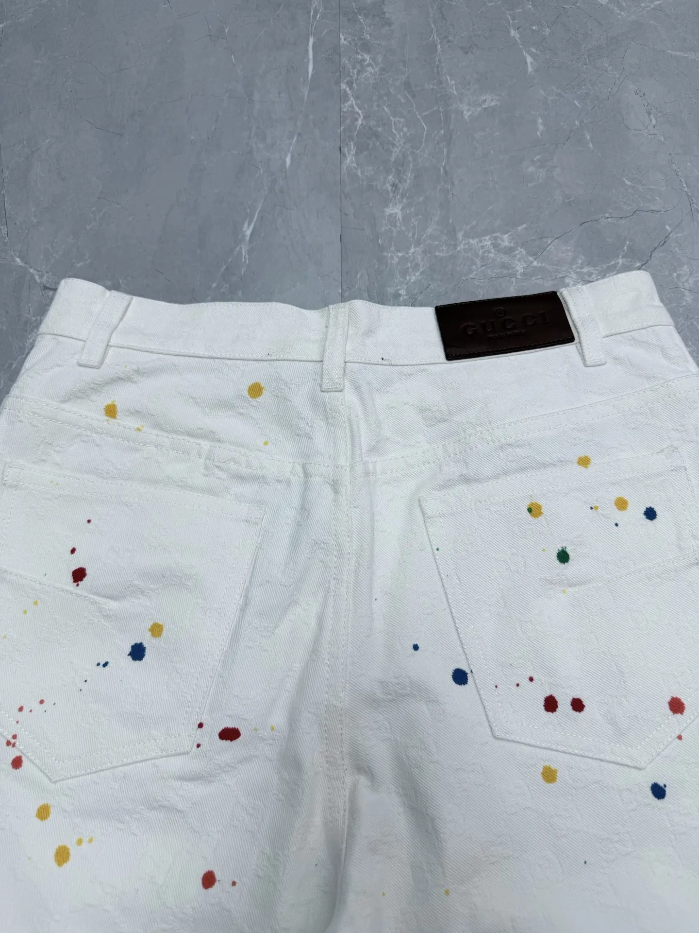 La Famiglia GG Jacquard Denim Shorts D25519146 — view 8