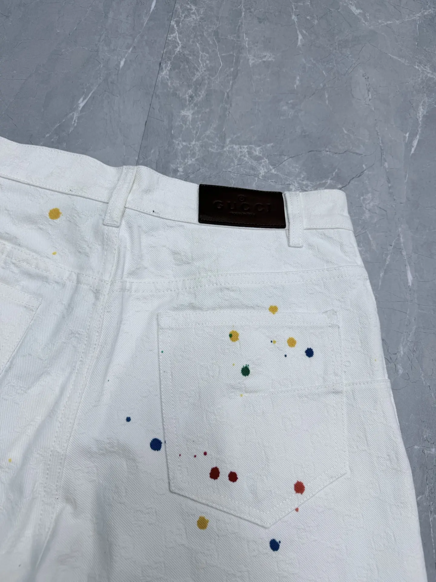 La Famiglia GG Jacquard Denim Shorts D25519146 — view 9