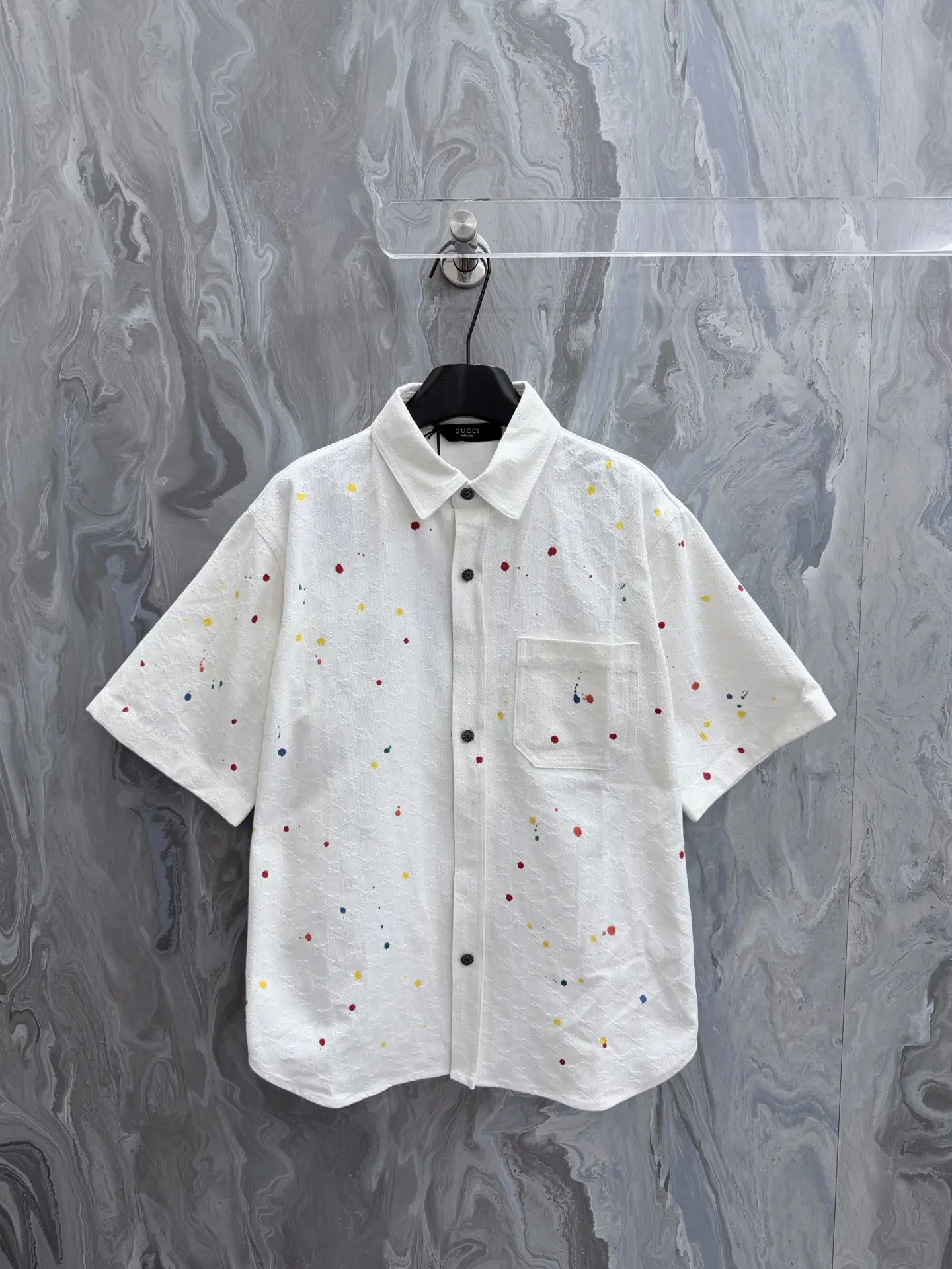 La Famiglia GG Jacquard Denim Shirt D25519144
