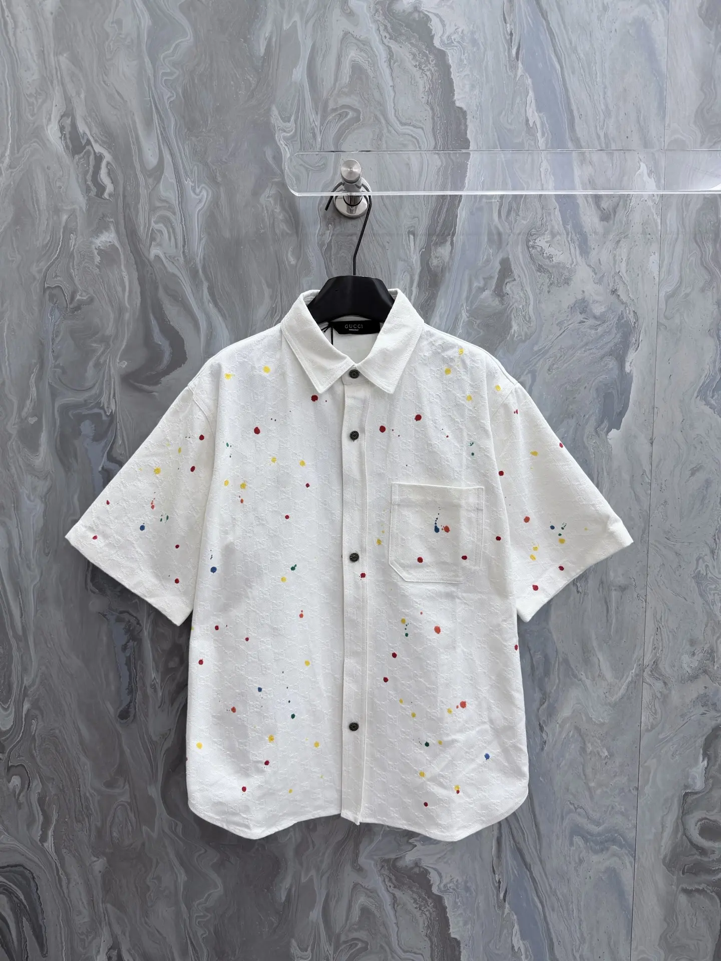 La Famiglia GG Jacquard Denim Shirt D25519144