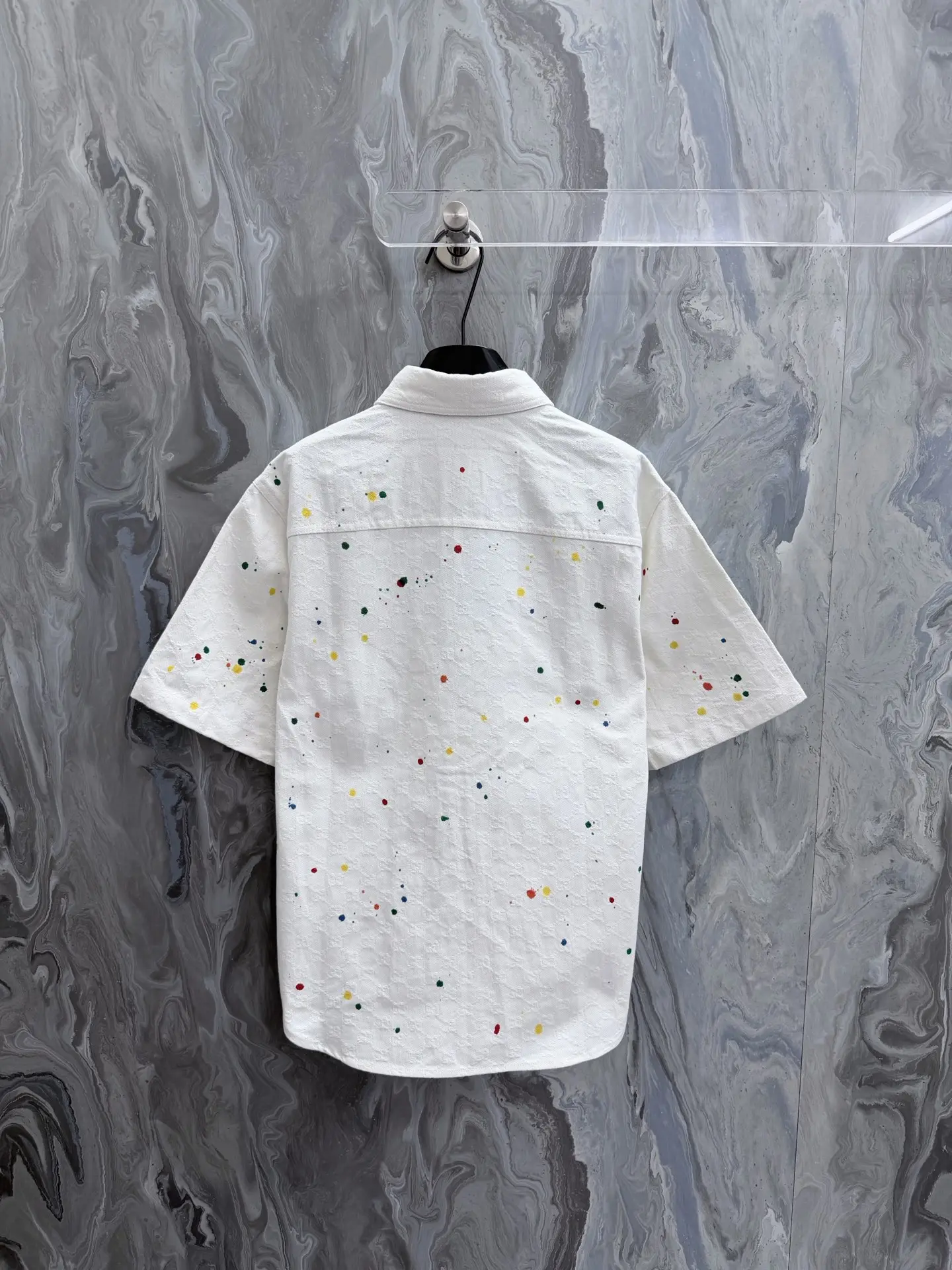 La Famiglia GG Jacquard Denim Shirt D25519144 — view 2