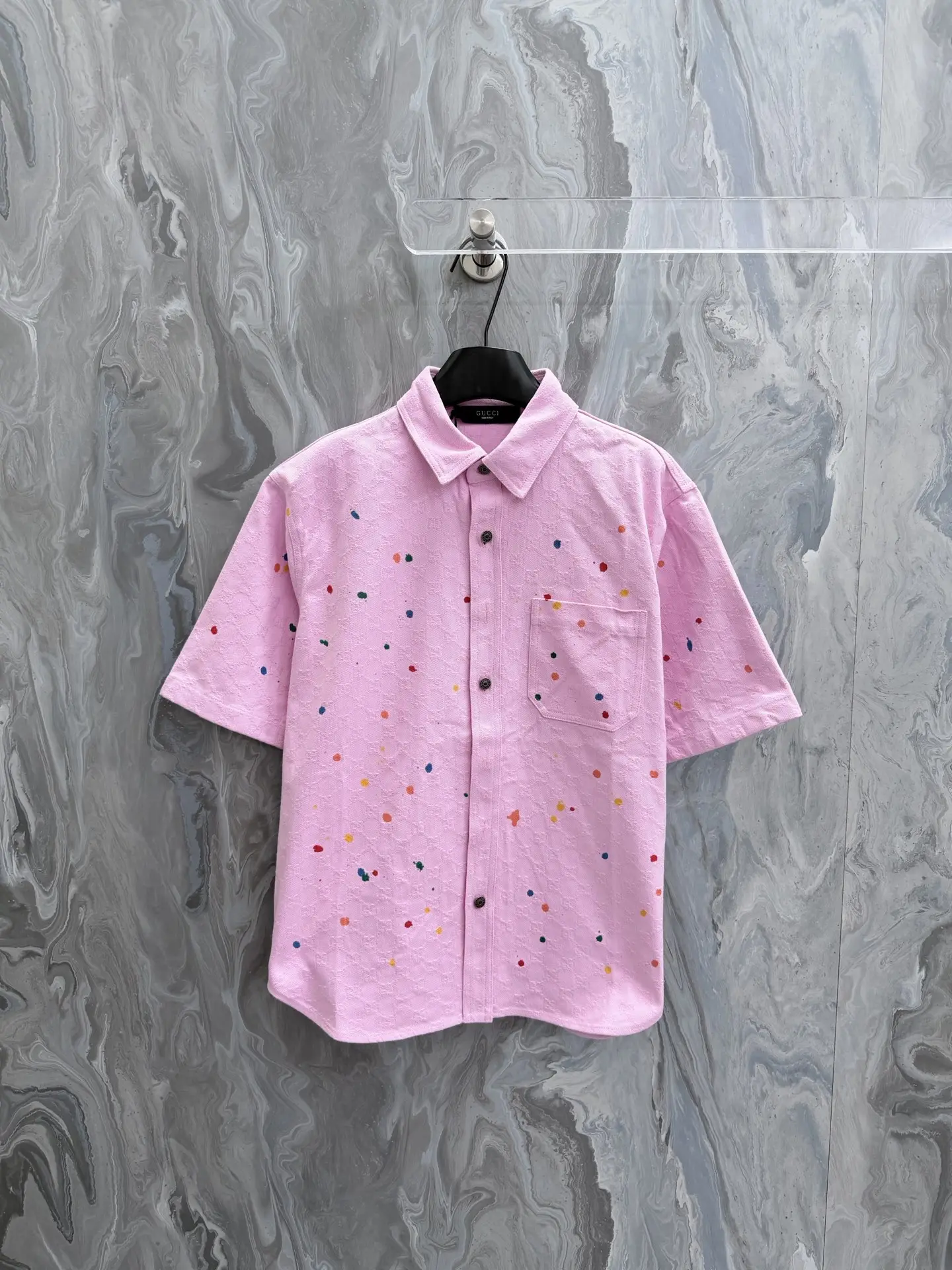 La Famiglia GG Jacquard Denim Shirt D25519145