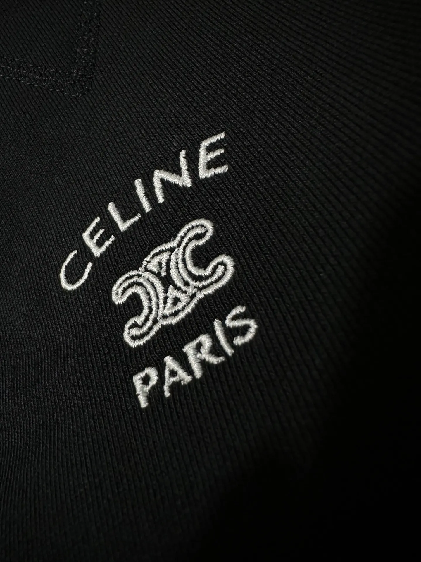 Triomphe Logo Embroidered Cotton Sweatshirt D26024412 — view 8