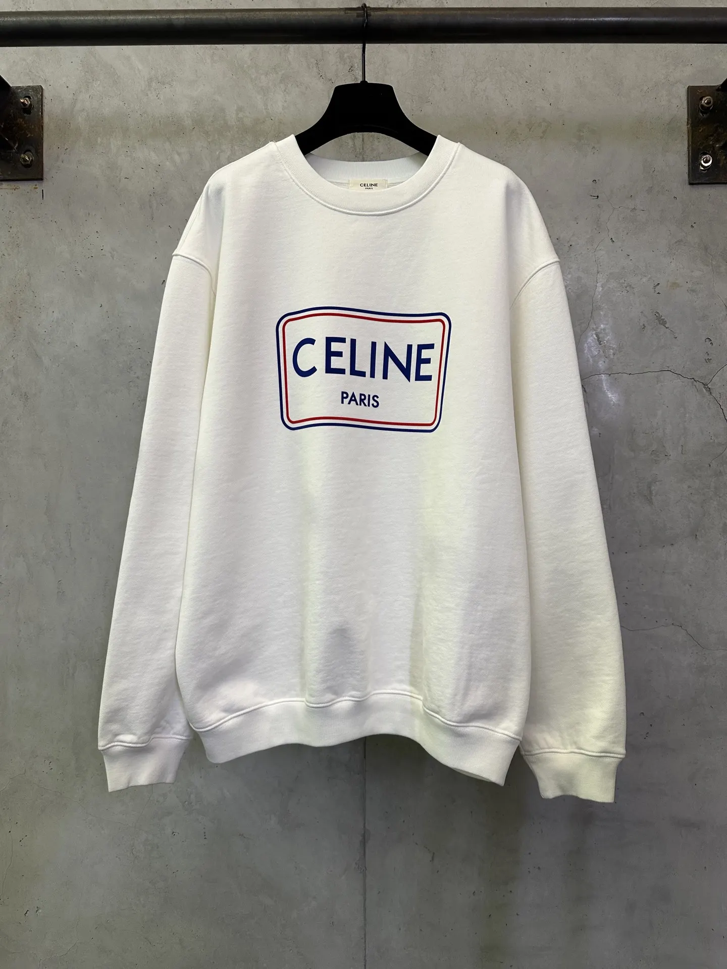 Logo Flocked Cotton-Jersey Sweatshirt D26024400