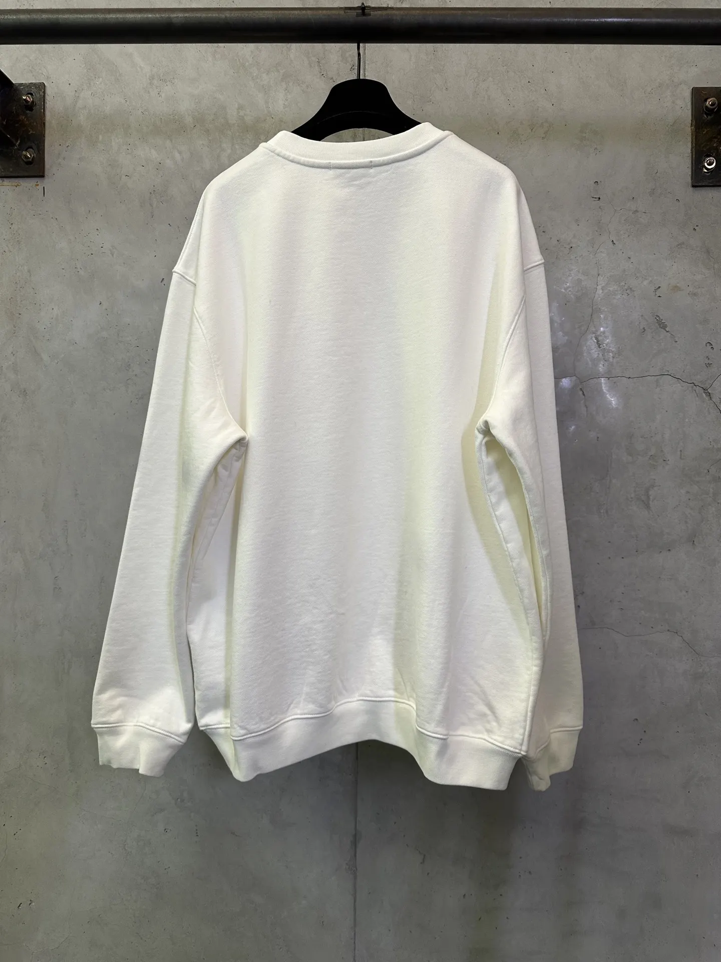 Logo Flocked Cotton-Jersey Sweatshirt D26024400 — view 2