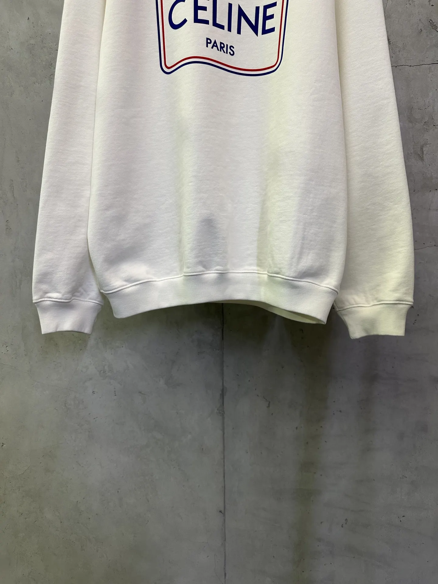 Logo Flocked Cotton-Jersey Sweatshirt D26024400 — view 4