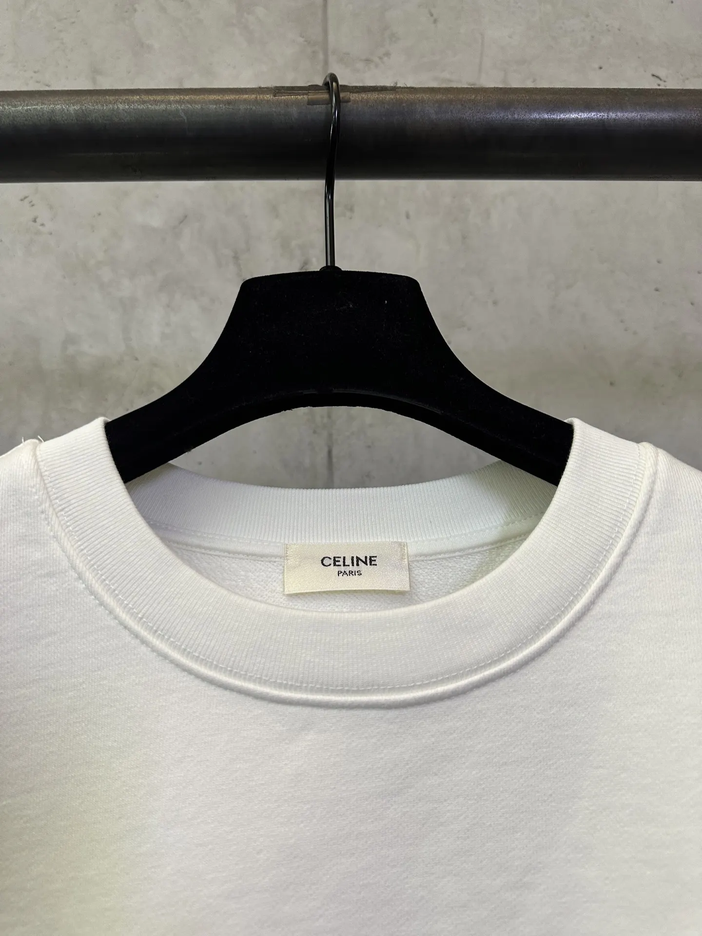 Logo Flocked Cotton-Jersey Sweatshirt D26024400 — view 7