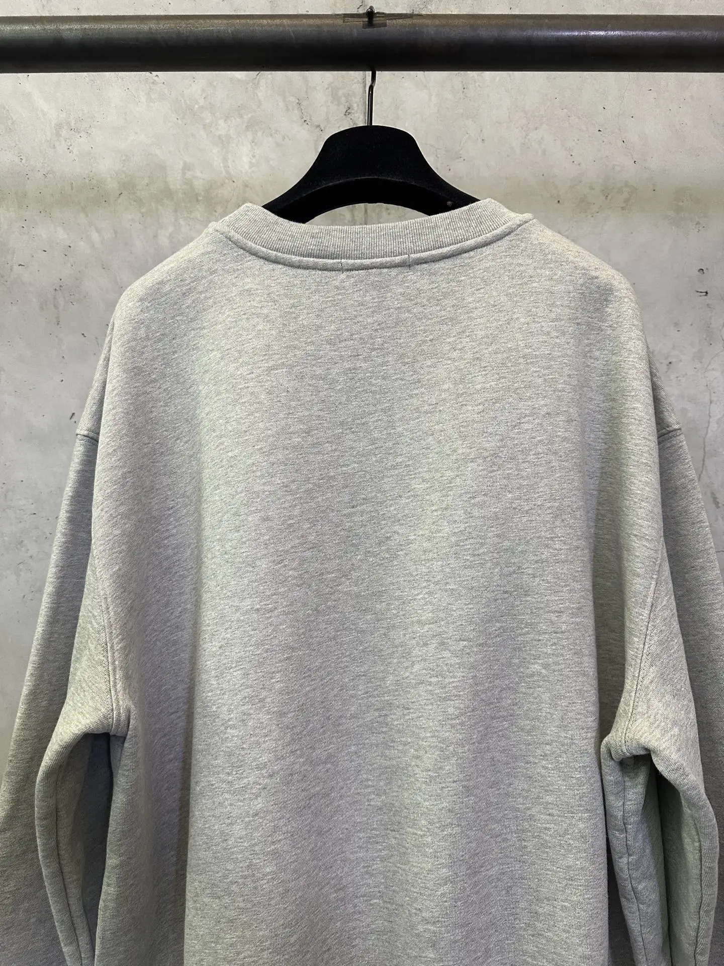 Logo Flocked Cotton-Jersey Sweatshirt D26024399 — view 5