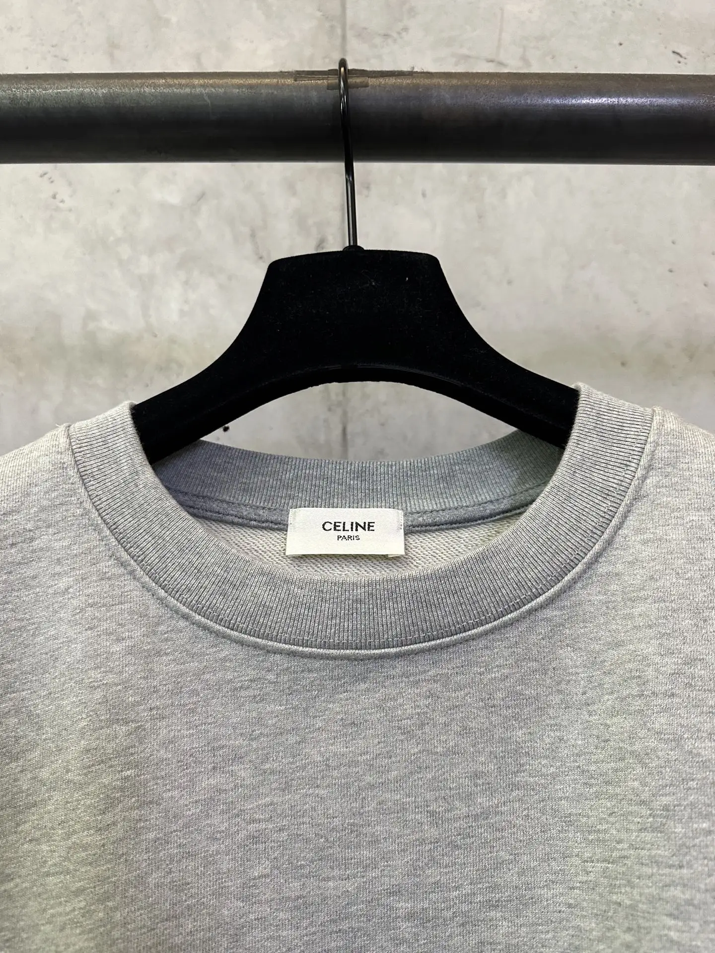 Logo Flocked Cotton-Jersey Sweatshirt D26024399 — view 7