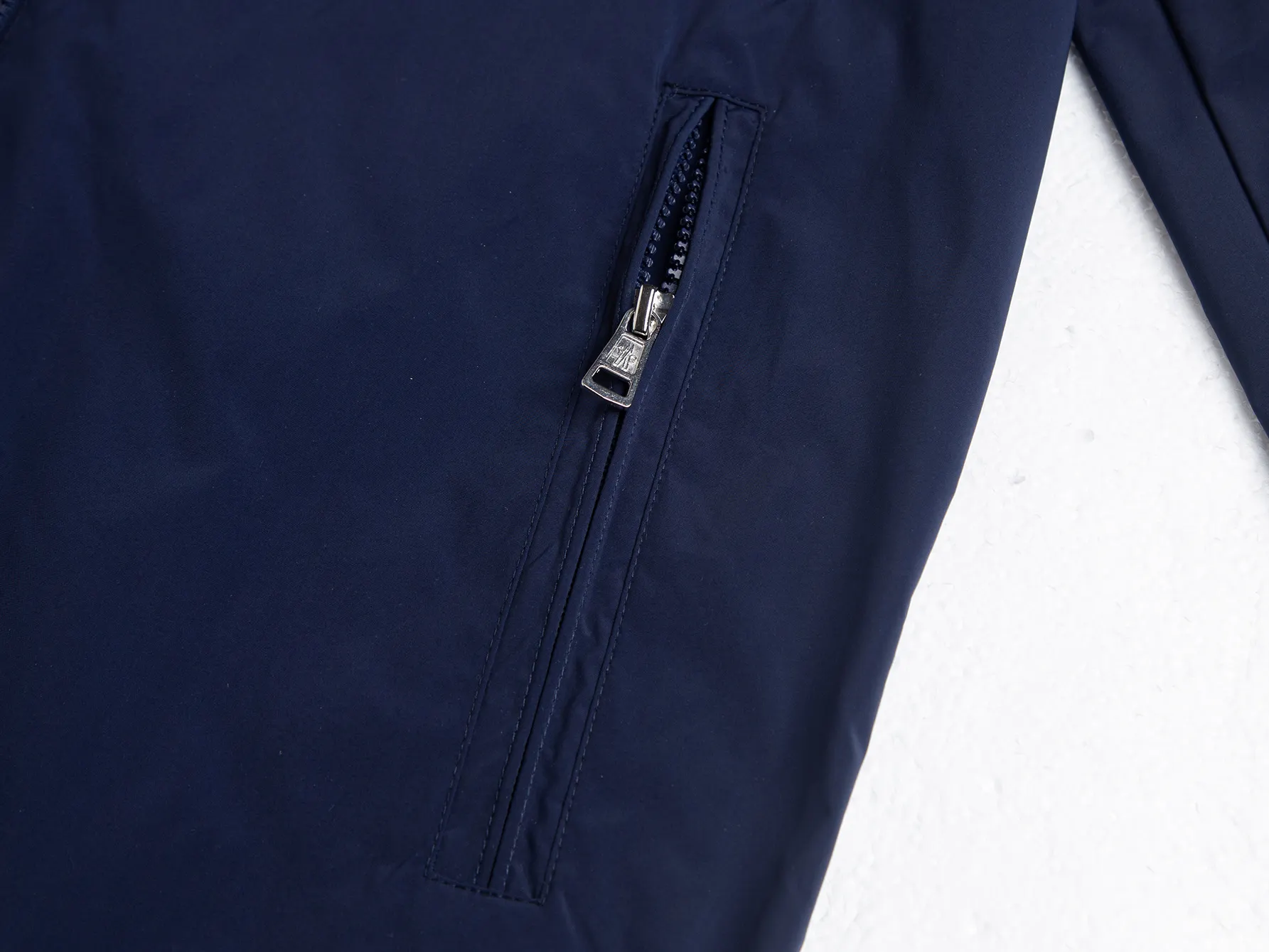 Striped Webbing Hooded Windbreaker Jacket D26016319 — view 7