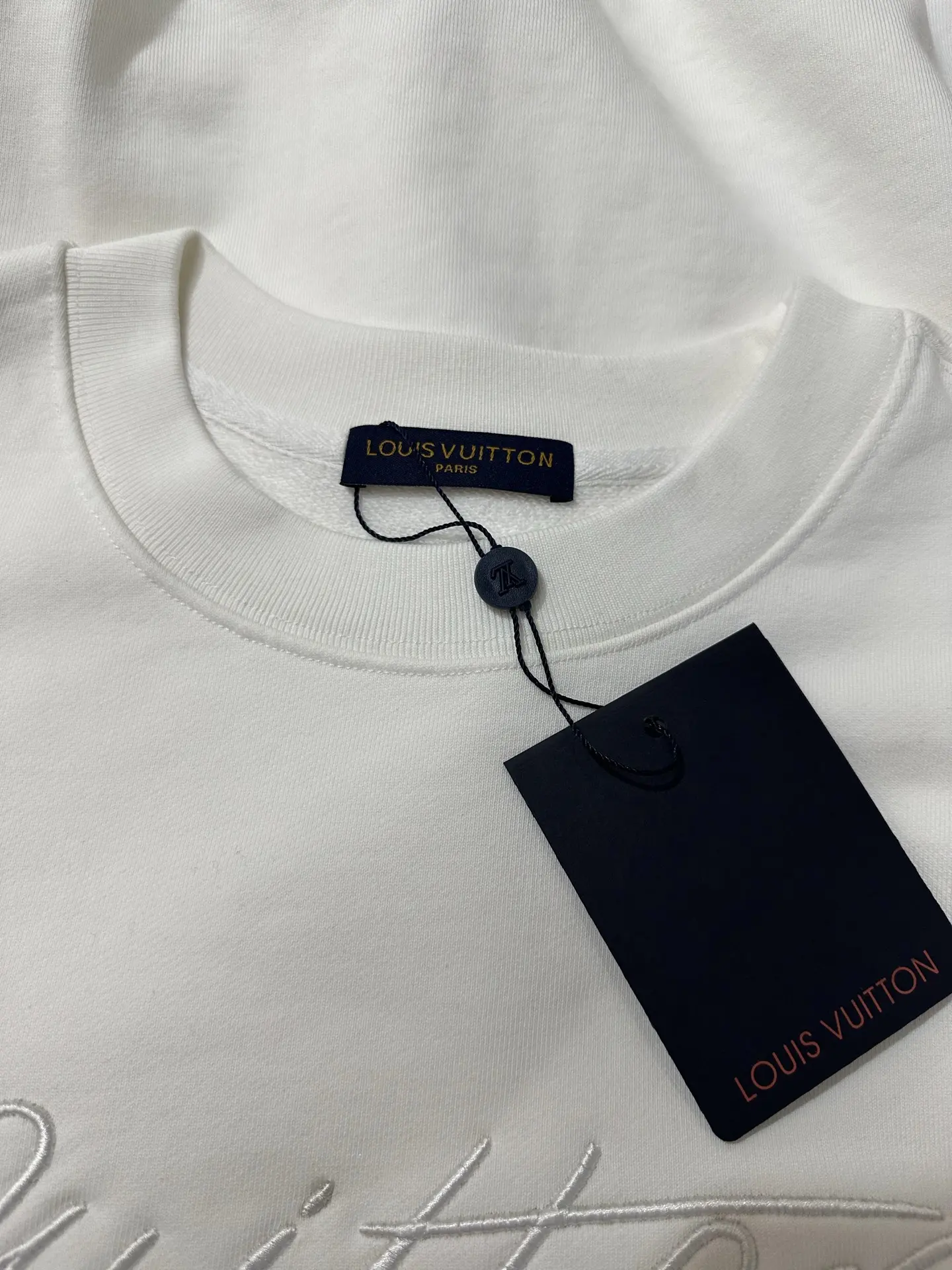 Embroidered Script Logo Crew-Neck Sweatshirt D26024434 — view 6