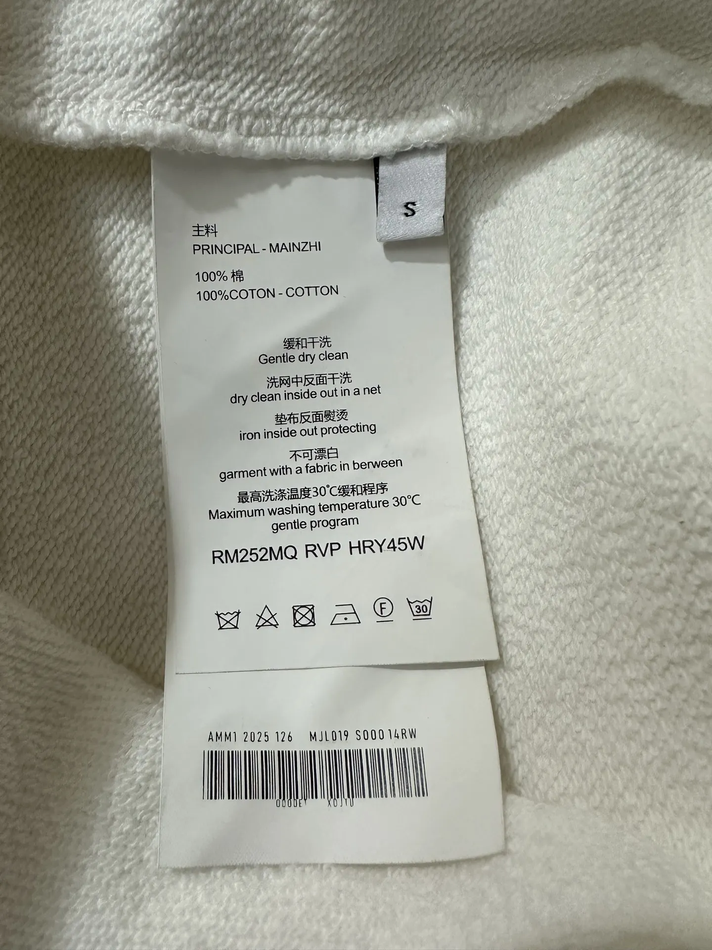 Embroidered Script Logo Crew-Neck Sweatshirt D26024434 — view 9