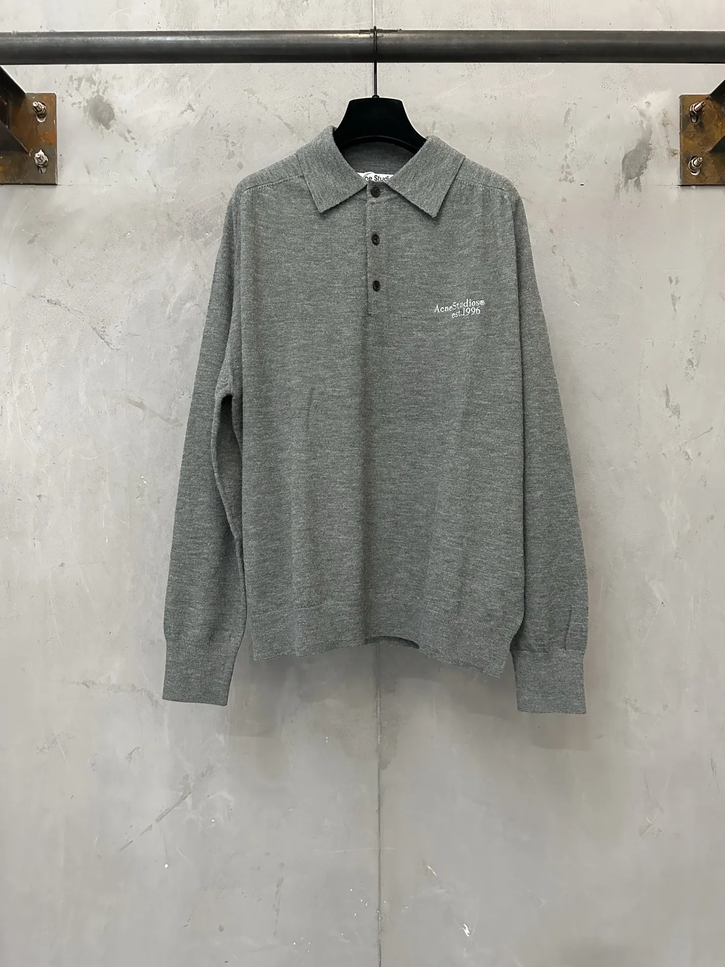Logo-Embroidered Wool-Blend Polo Sweater D27021808