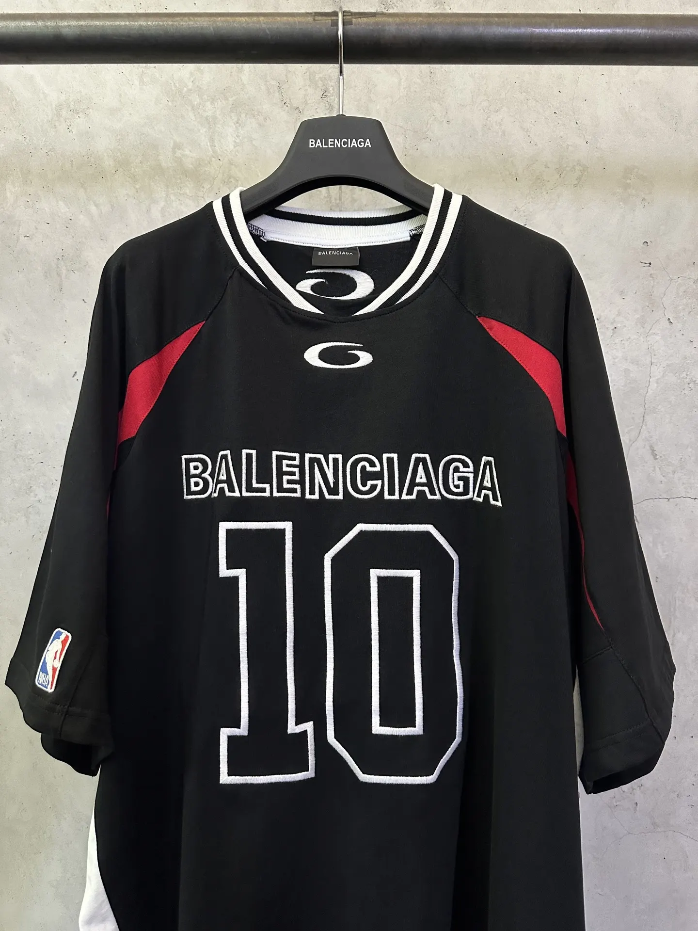 NBA Logo Embroidered Mesh Jersey T-Shirt D27012759 — view 3
