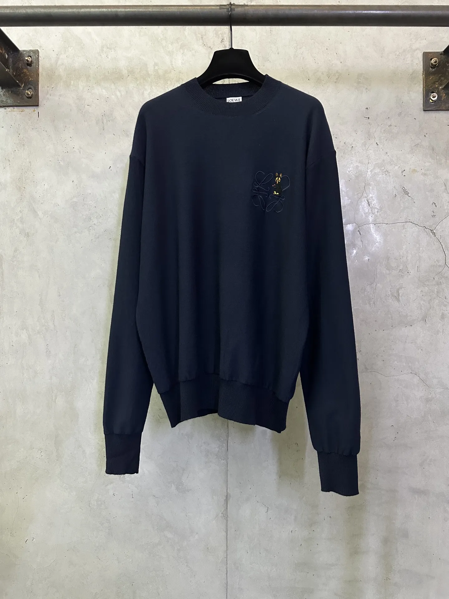 Anagram Animal Embroidery Knit Sweater D27015722