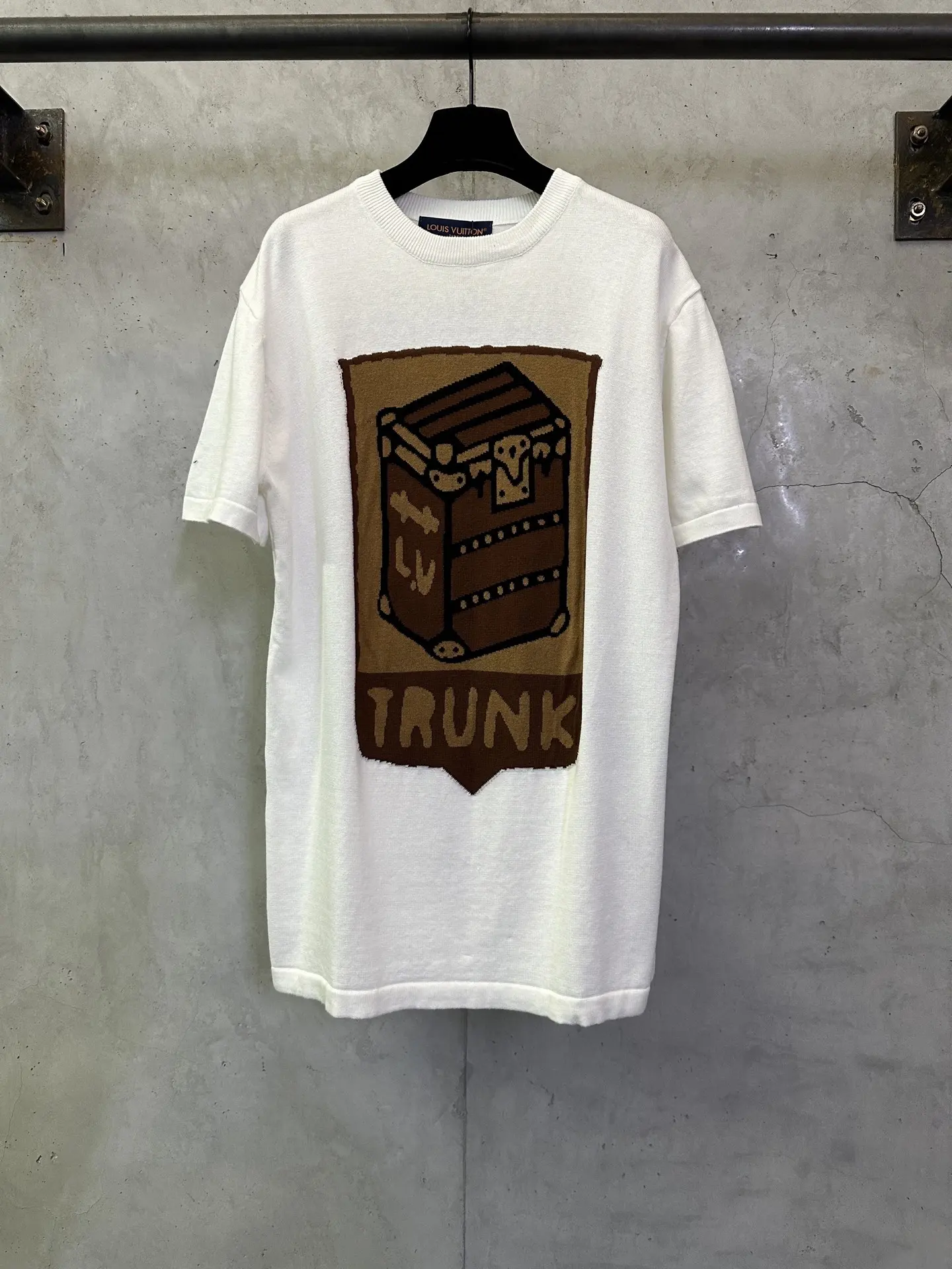 Trunk Intarsia Cotton Knit T-Shirt D27012894