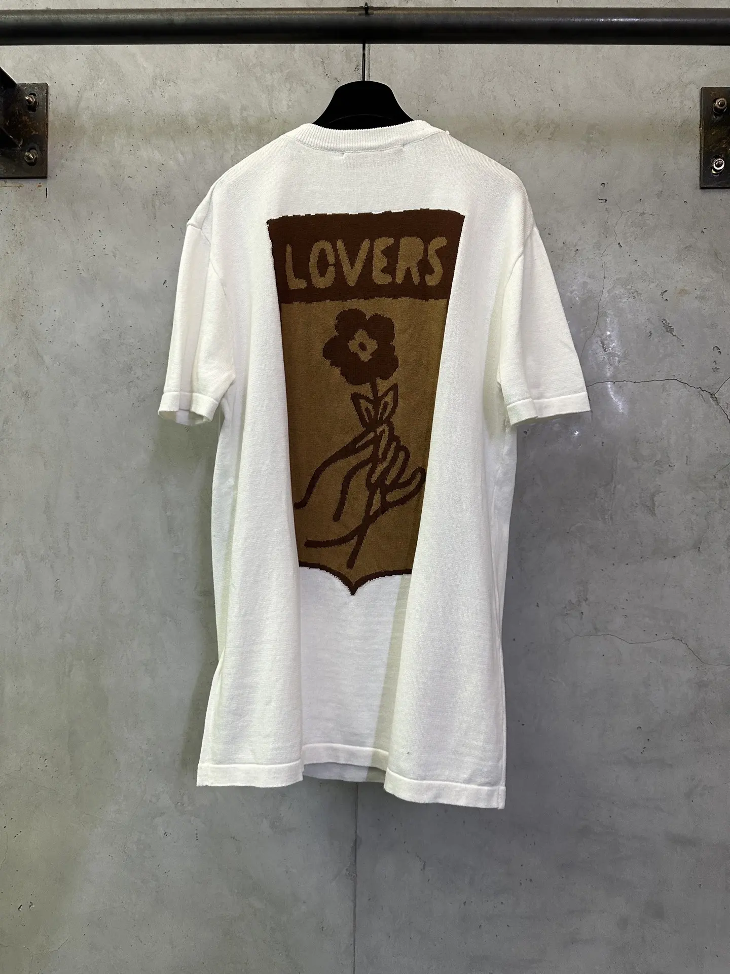 Trunk Intarsia Cotton Knit T-Shirt D27012894 — view 2