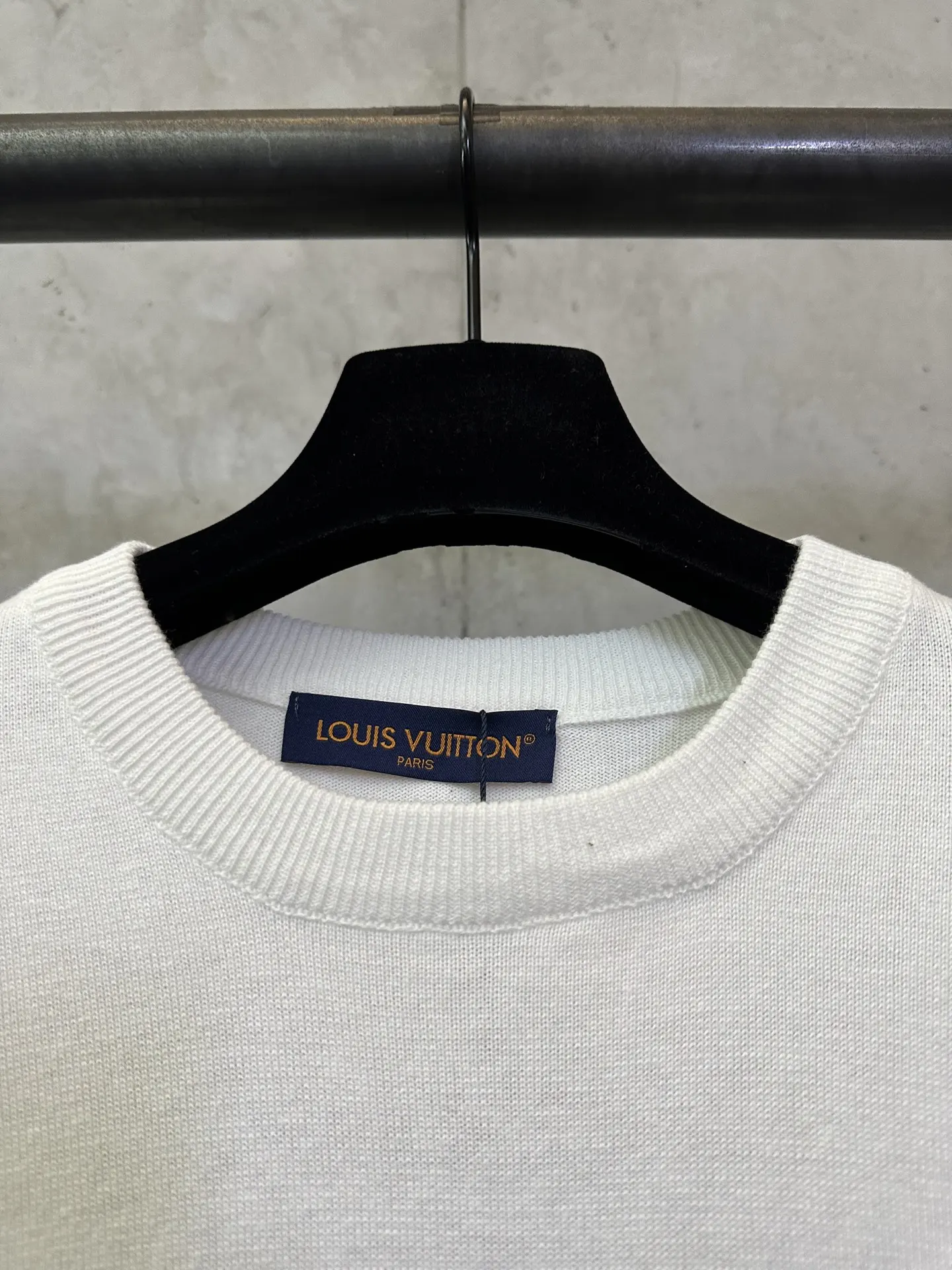 Trunk Intarsia Cotton Knit T-Shirt D27012894 — view 7