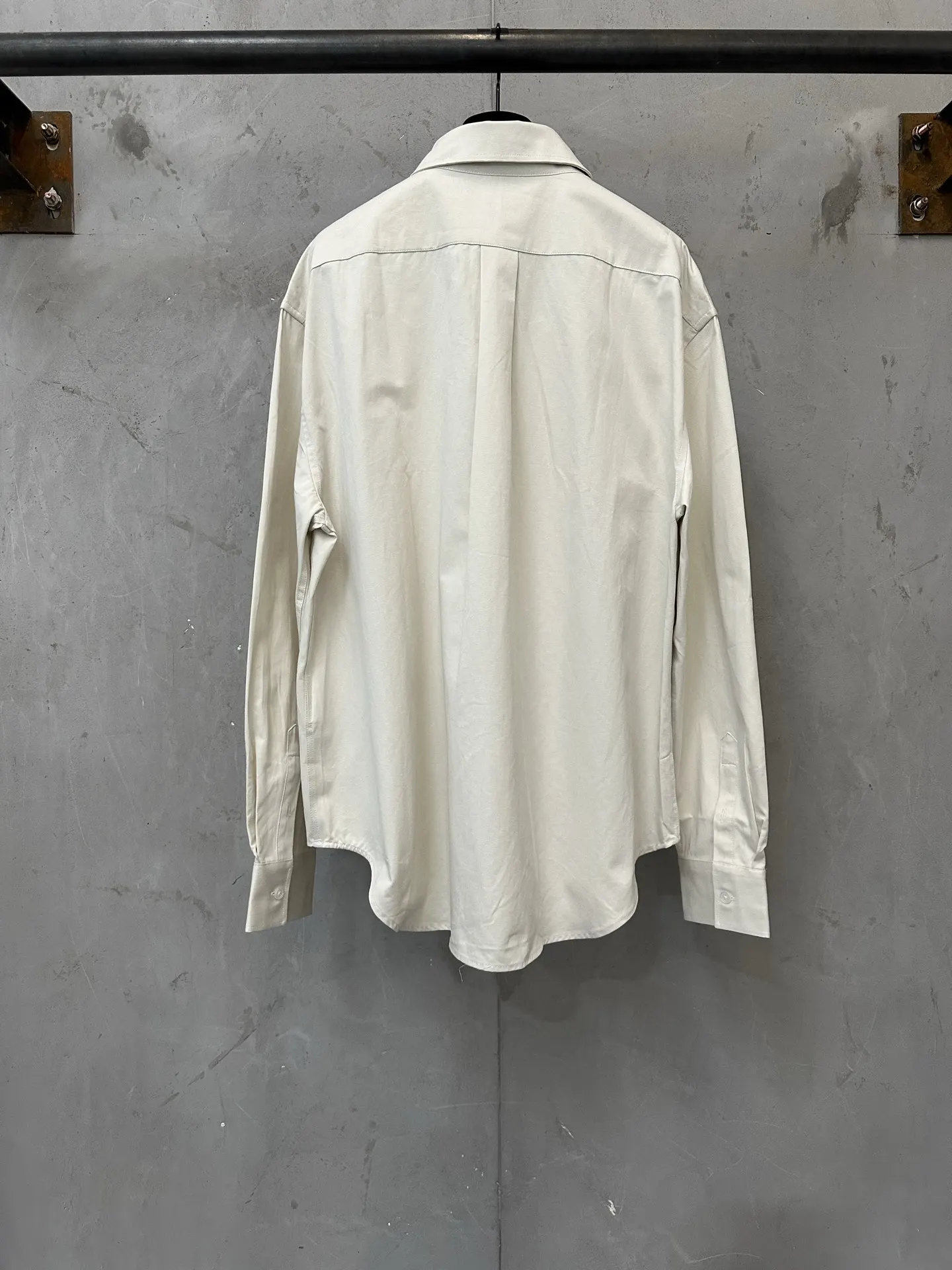 Logo Embroidered Cotton Twill Shirt D27023584 — view 2