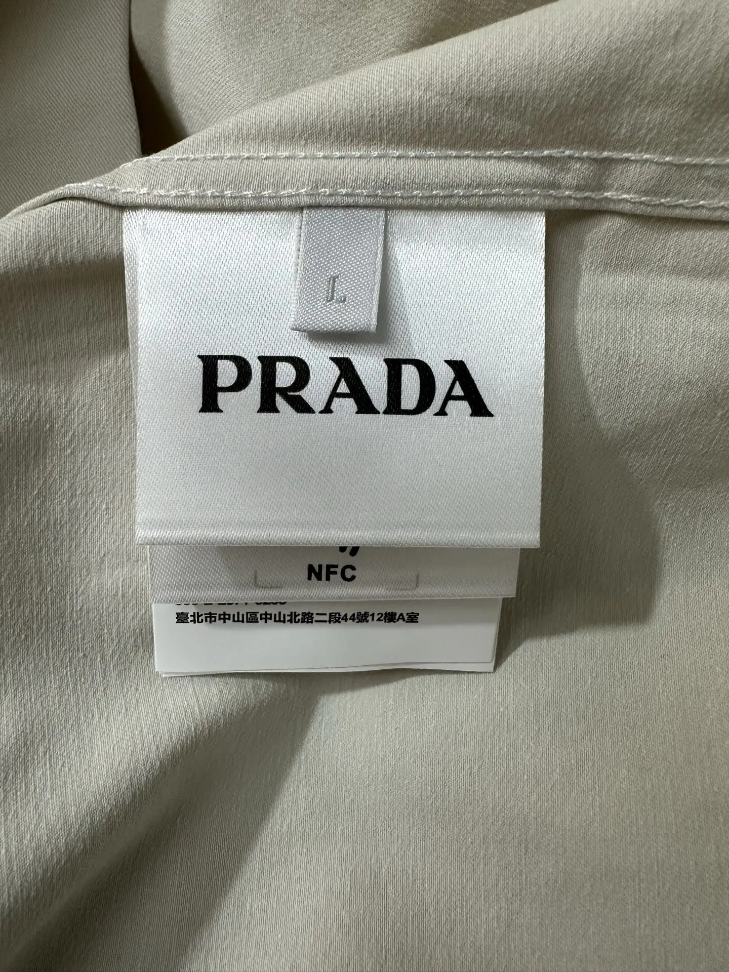 Logo Embroidered Cotton Twill Shirt D27023584 — view 9