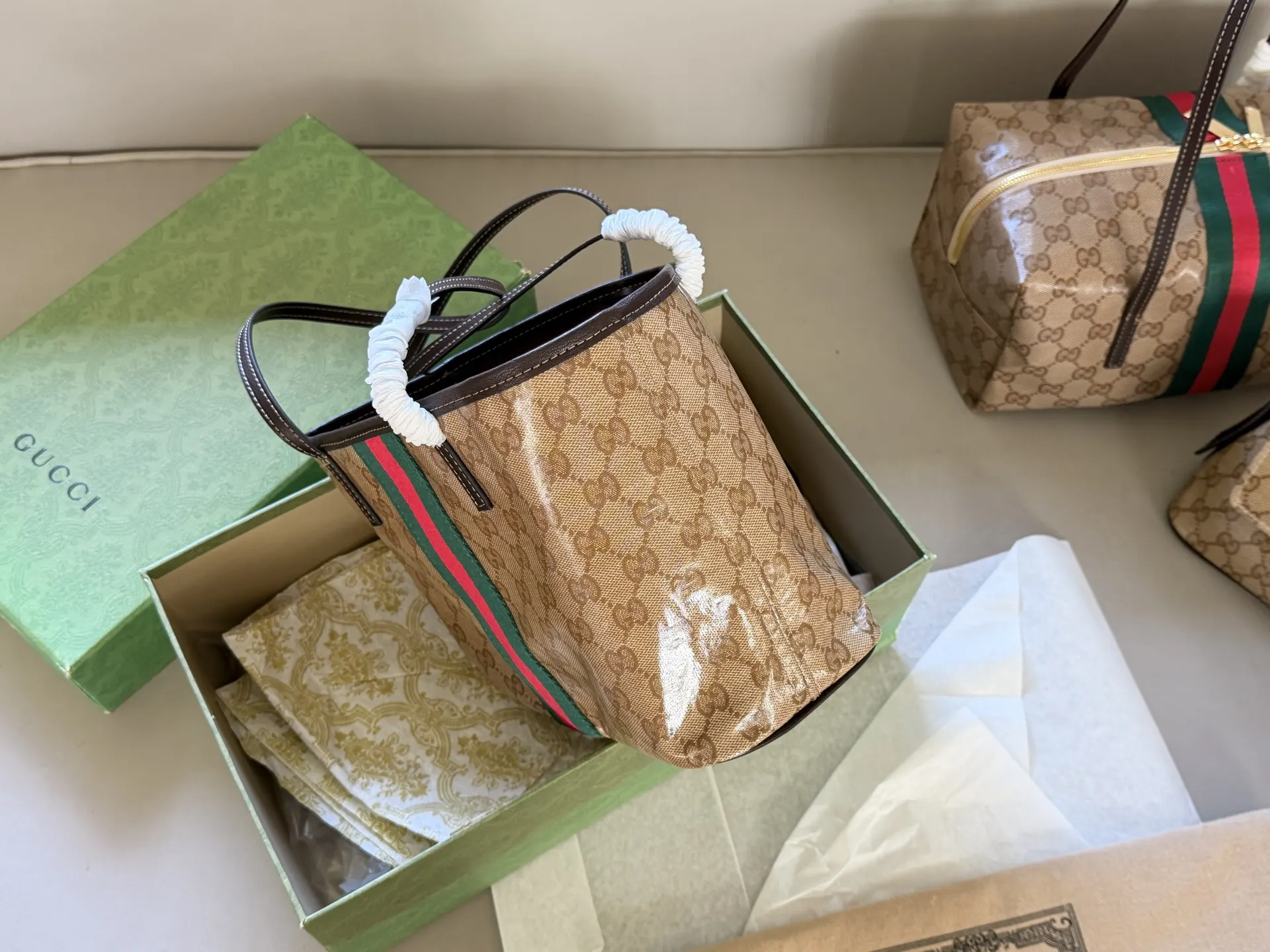 GG Coated Canvas Mini Tote Bag D27017929 — view 4